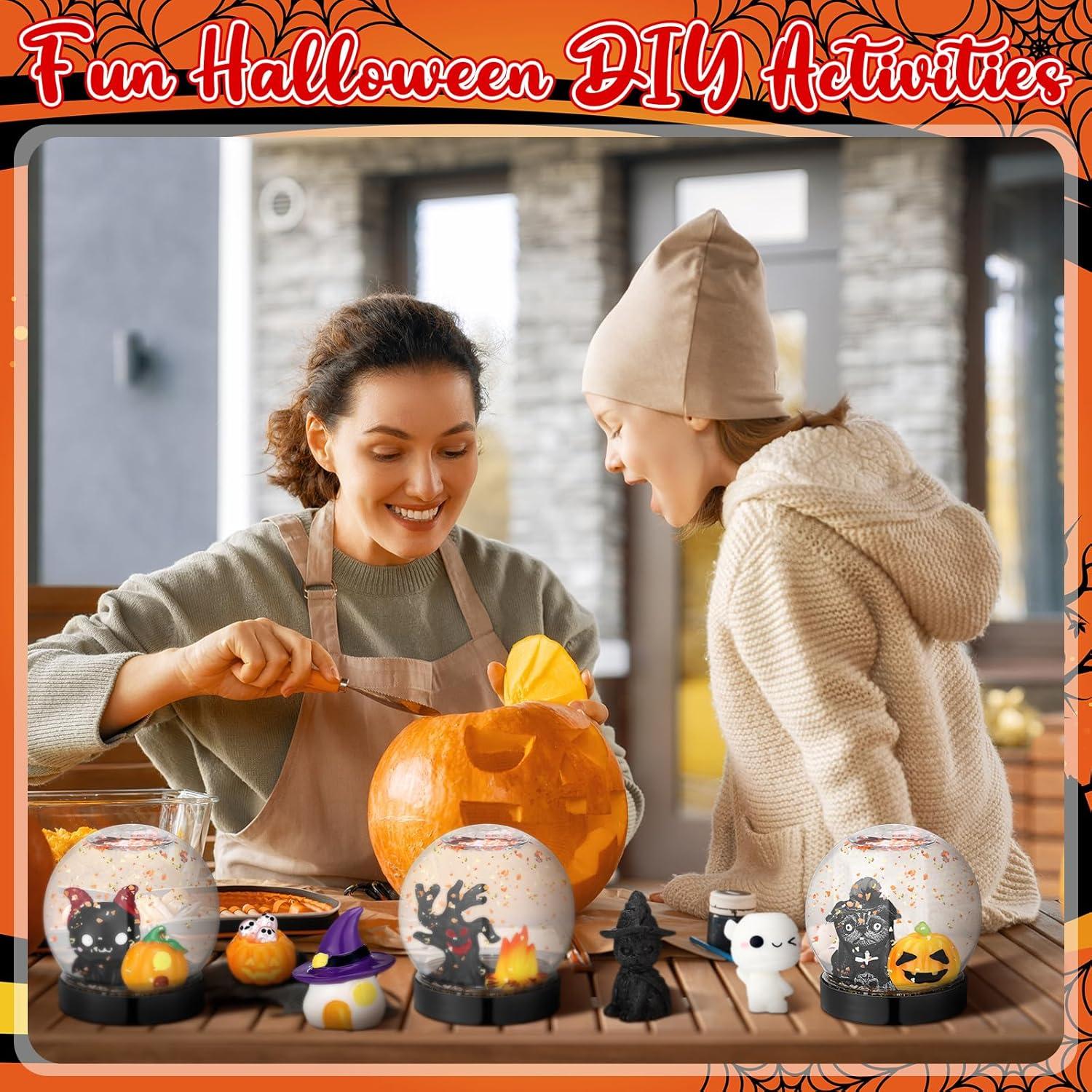 Kit de Globo de Nieve Halloween Chunful 44 Piezas DIY