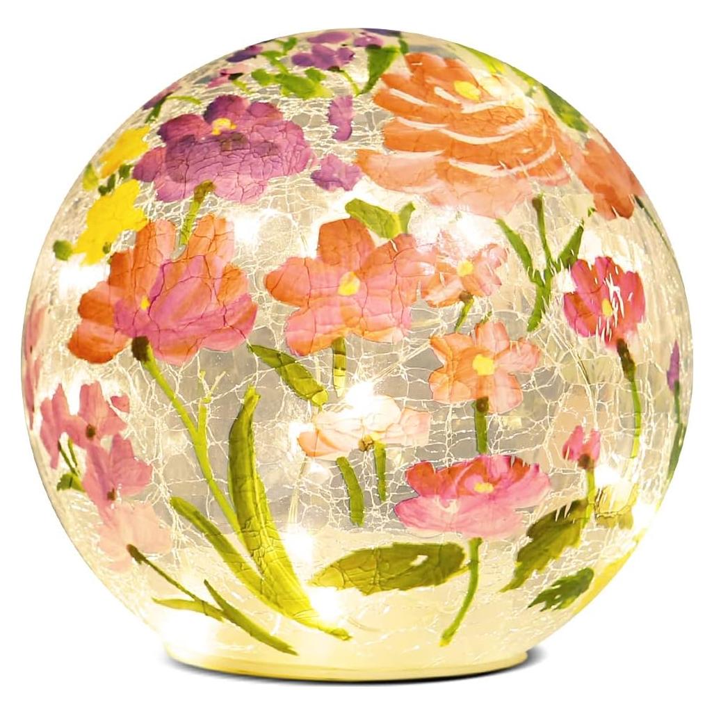 Lámpara LED de Vidrio BERSCAH 15 cm Decorativa Nocturna