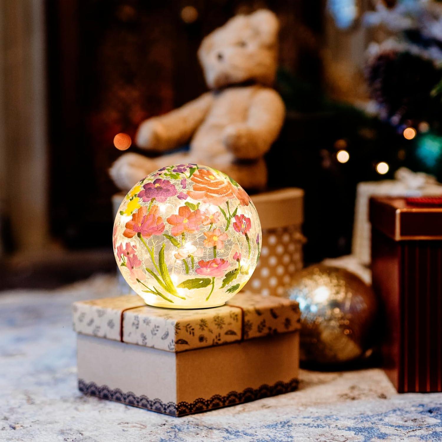 Lámpara LED de Vidrio BERSCAH 15 cm Decorativa Nocturna