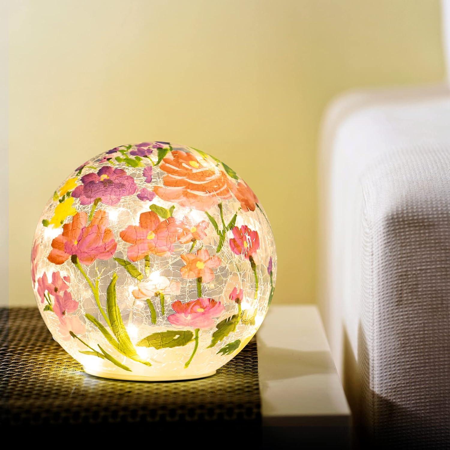 Lámpara LED de Vidrio BERSCAH 15 cm Decorativa Nocturna