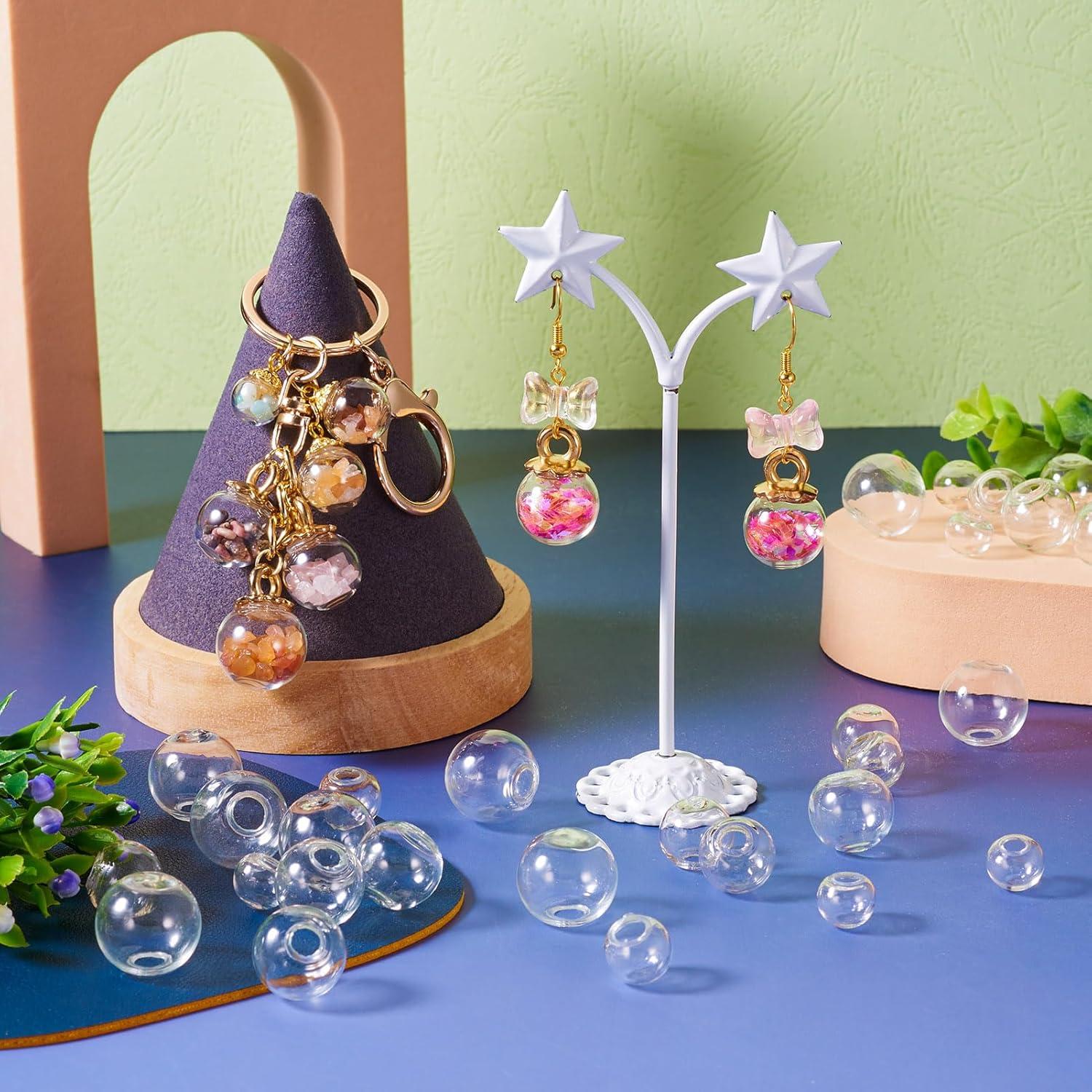 100 Mini Botellas de Vidrio Transparentes PH PandaHall - 5 Tamaños