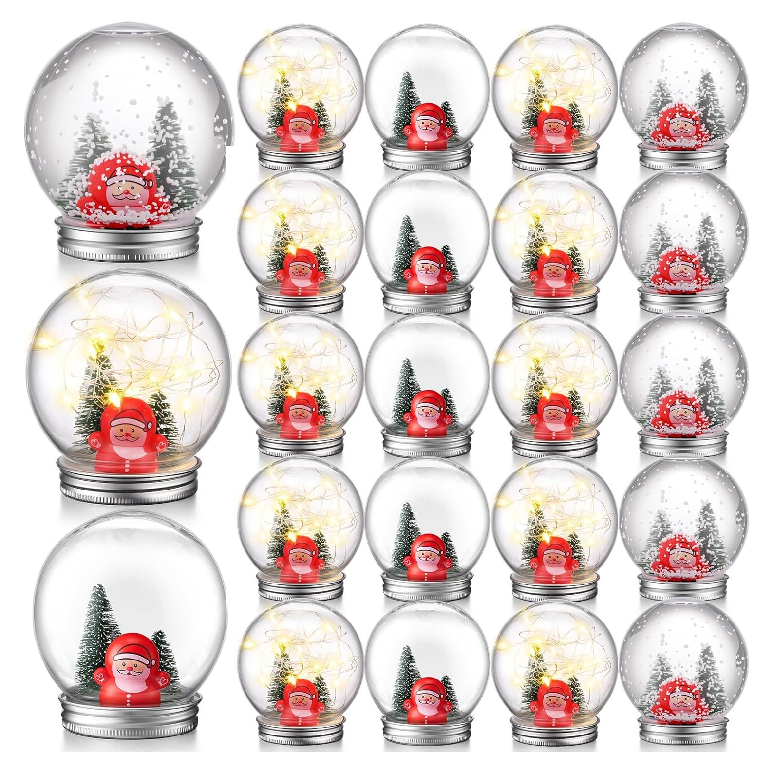 Kit de Globo de Nieve Navideño Jerify 24 Piezas DIY