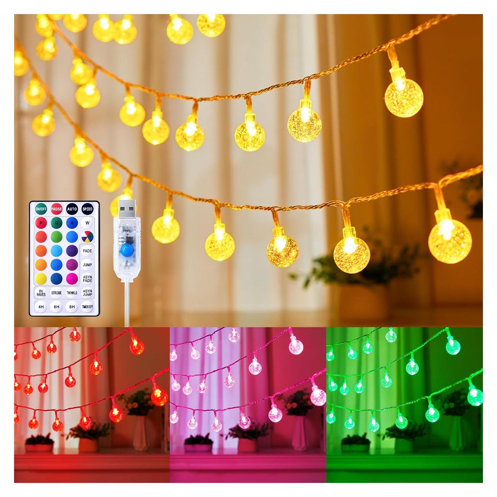 Luces de Cuerda USB Minetom 5.18 m 50 LED Control Remoto