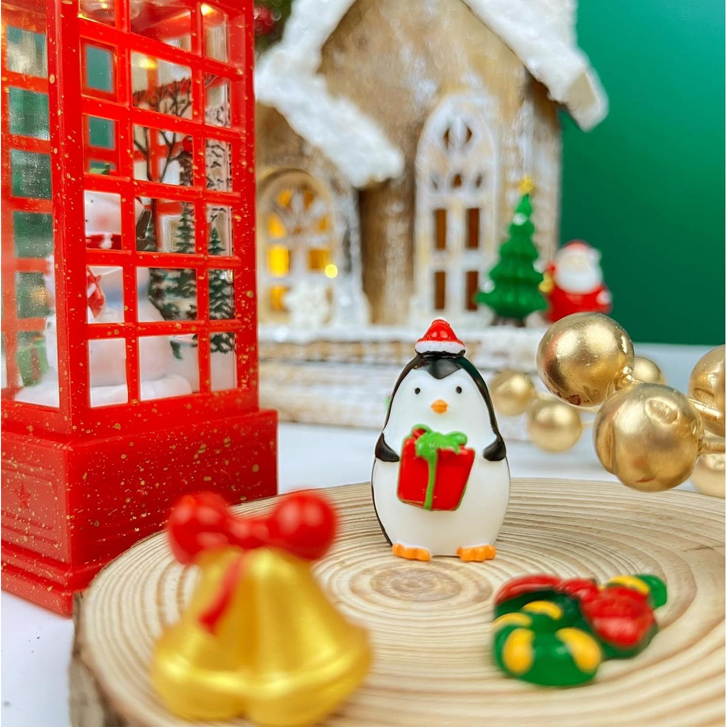 Figuritas Navideñas Mini IESCOO 35pcs Resina Decoración