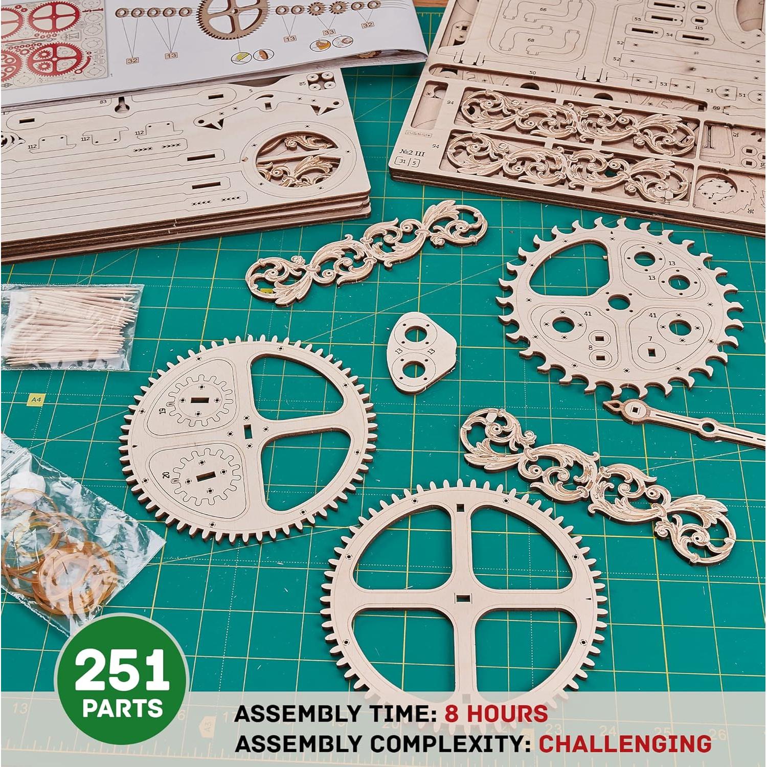 Reloj de Péndulo de Madera Wood Trick - Rompecabezas 3D