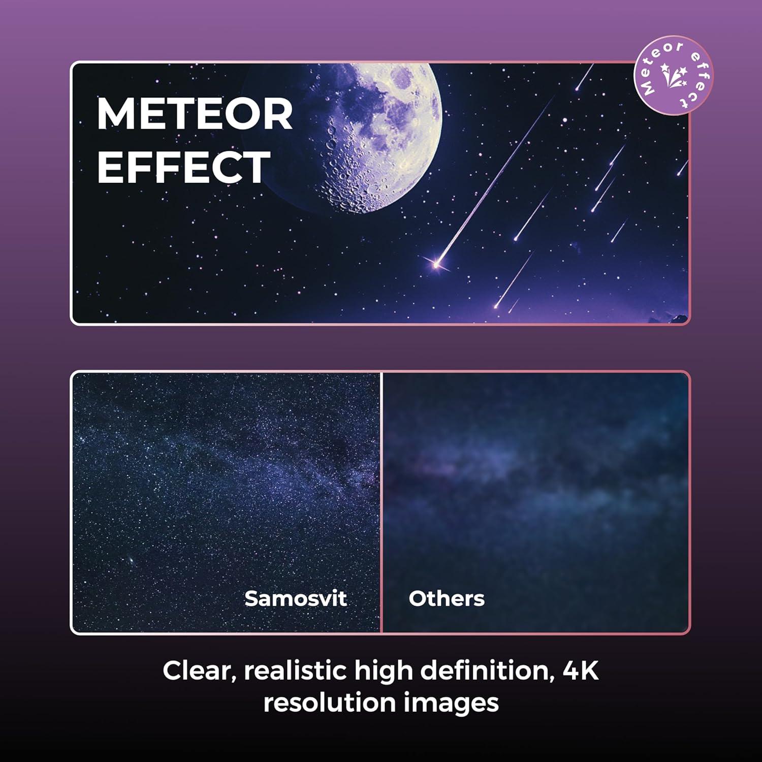 Proyector de Galaxia Samosvit 4K - Luz Nocturna LED 15.24cm