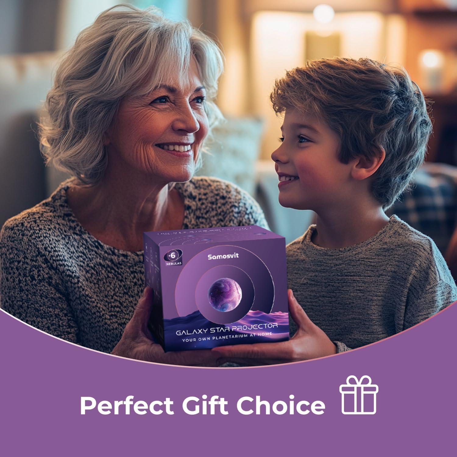 Proyector de Galaxia Samosvit 4K - Luz Nocturna LED 15.24cm