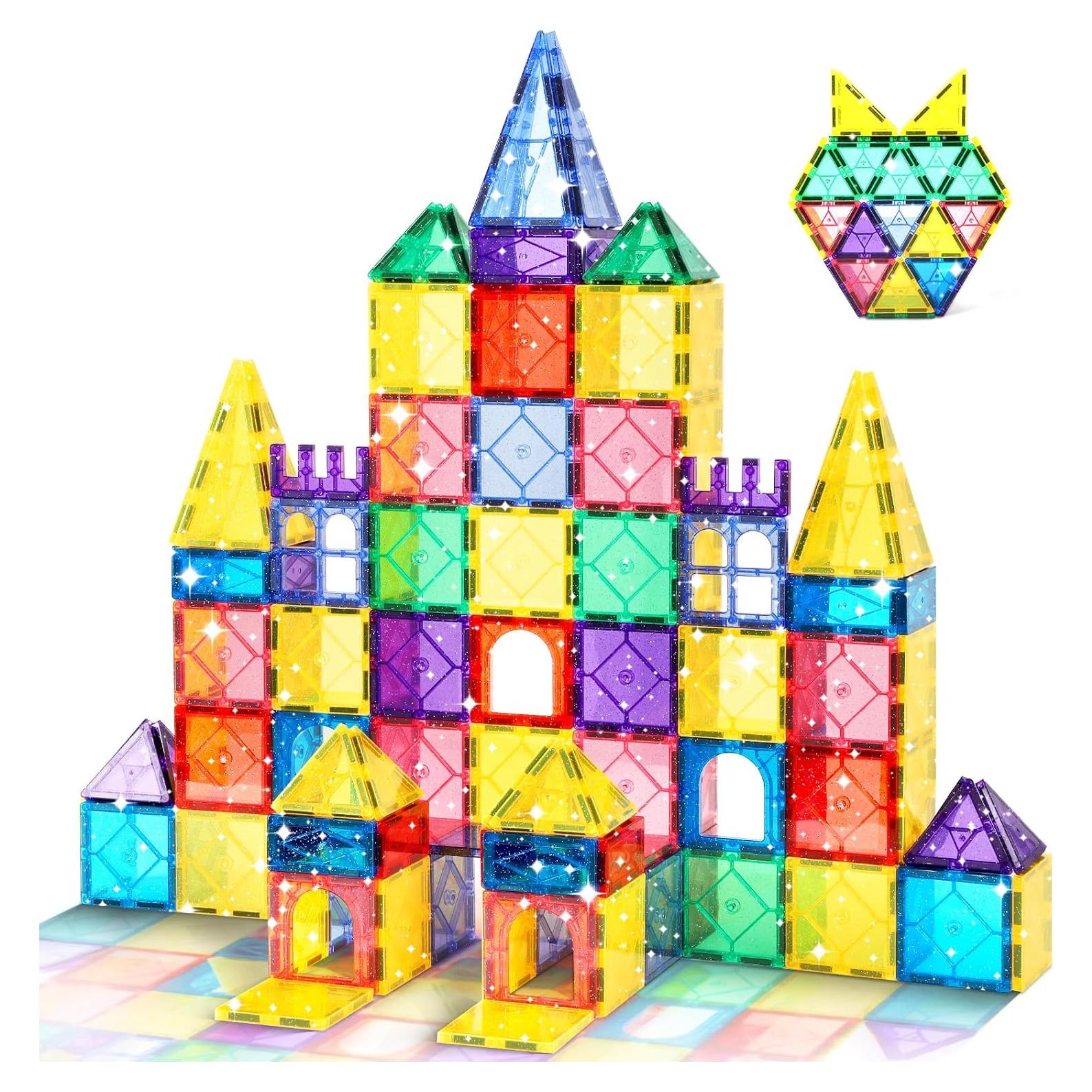 100 Piezas de Azulejos Magnéticos Mruikeny para Niños 3-8 Años