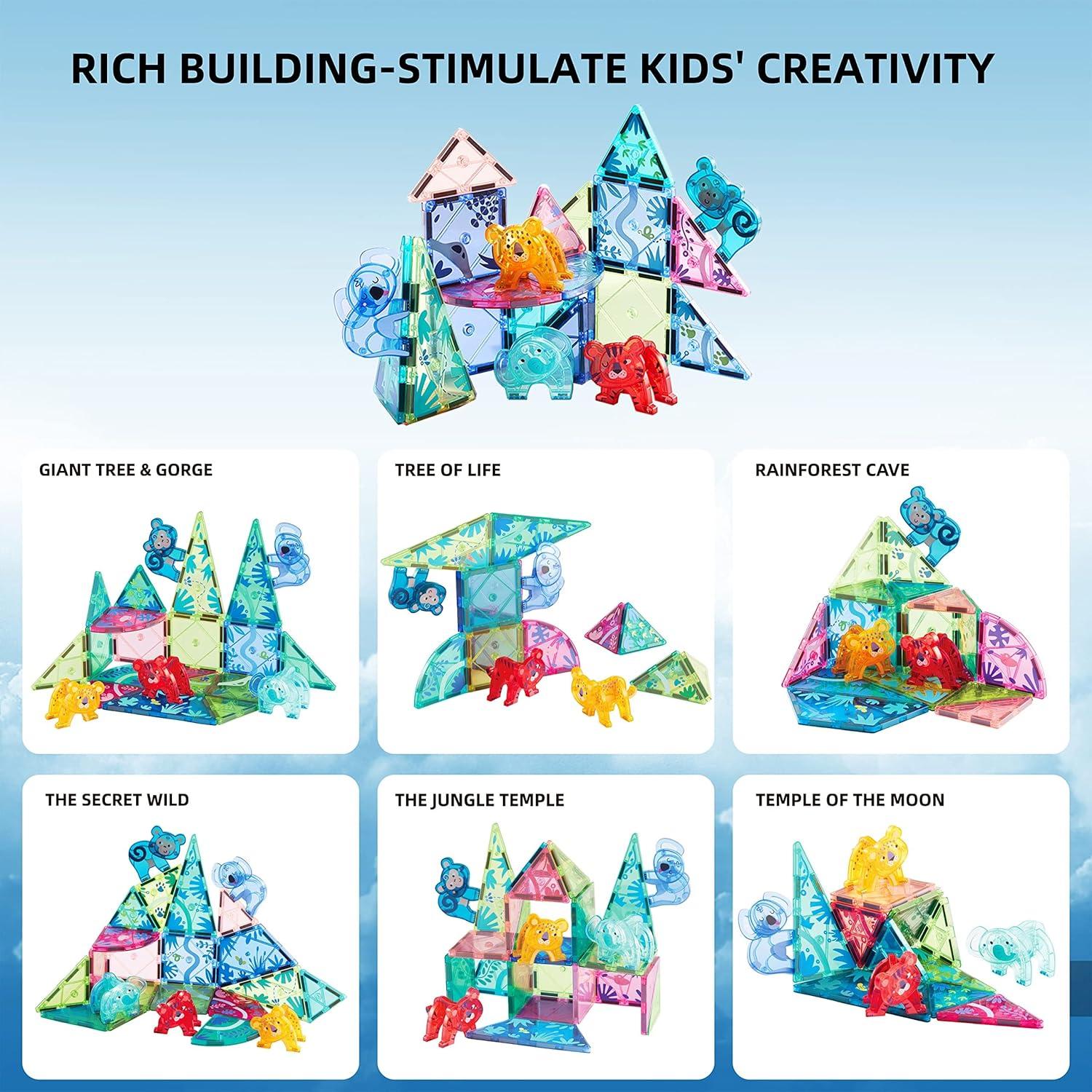 Azulejos Magnéticos MiDeer 40 Pcs Juguete Educativo 3-5 Años