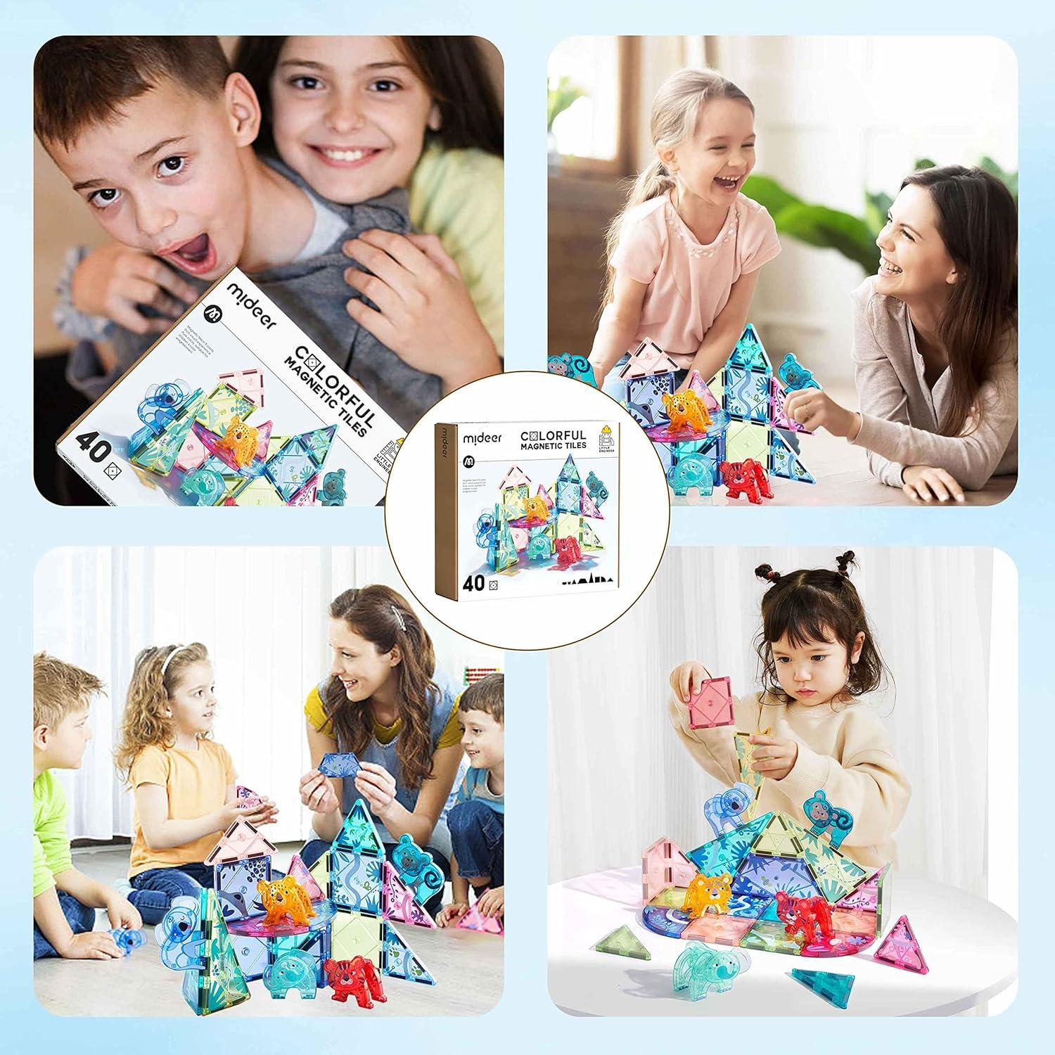 Azulejos Magnéticos MiDeer 40 Pcs Juguete Educativo 3-5 Años