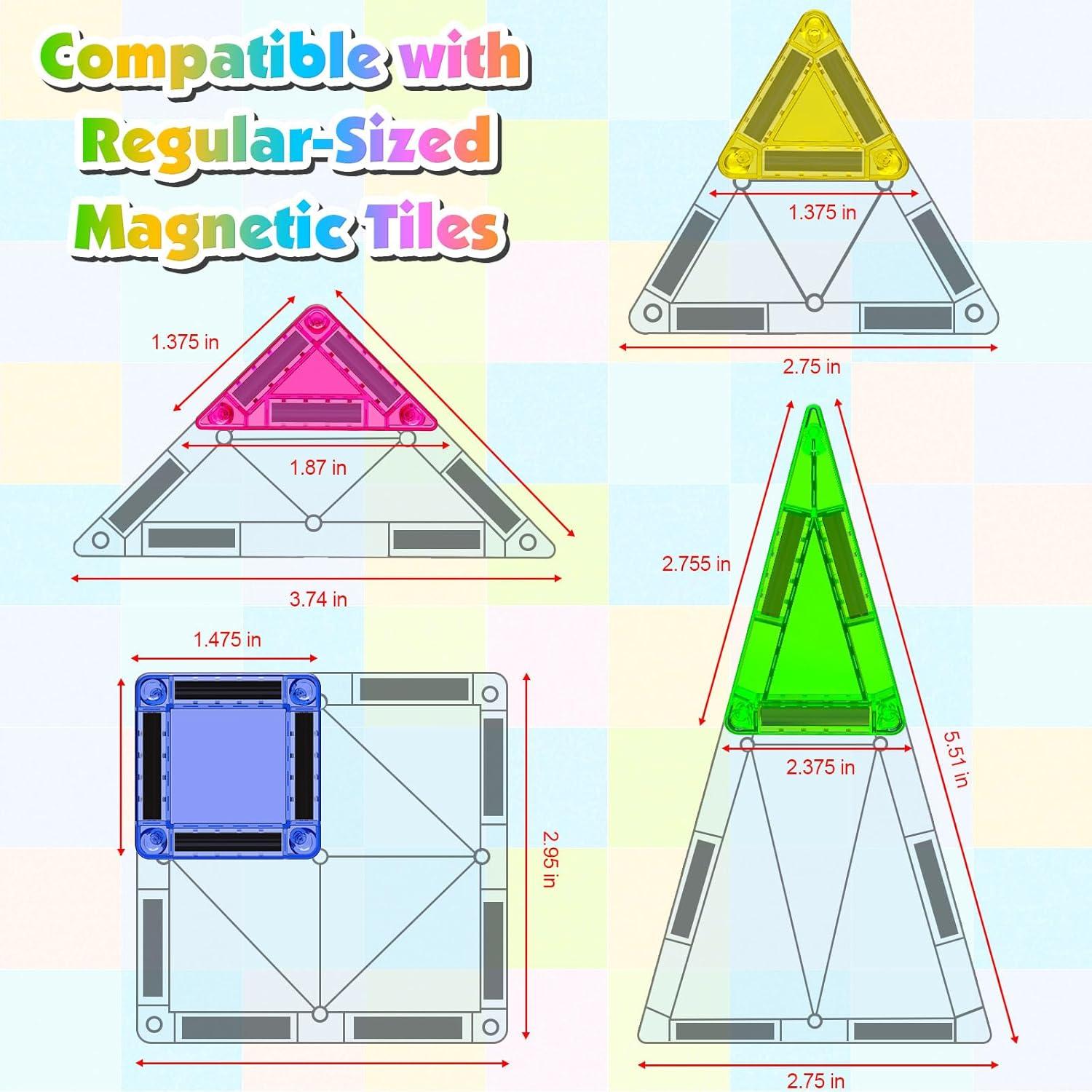 Mini Azulejos Magnéticos Magnetopia 40 Piezas Juguete STEM