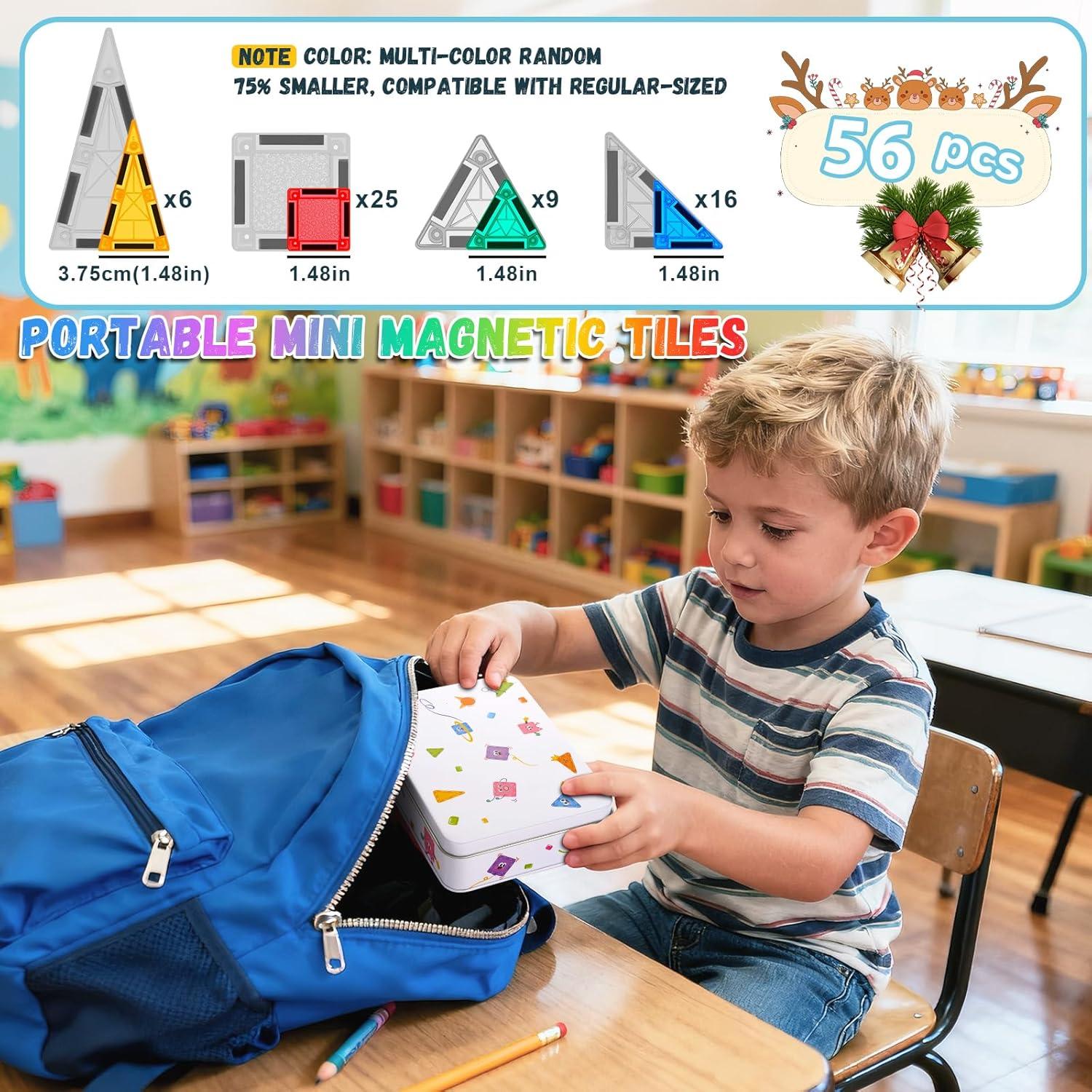 Set de Azulejos Magnéticos de Viaje 56pcs Dcsioike