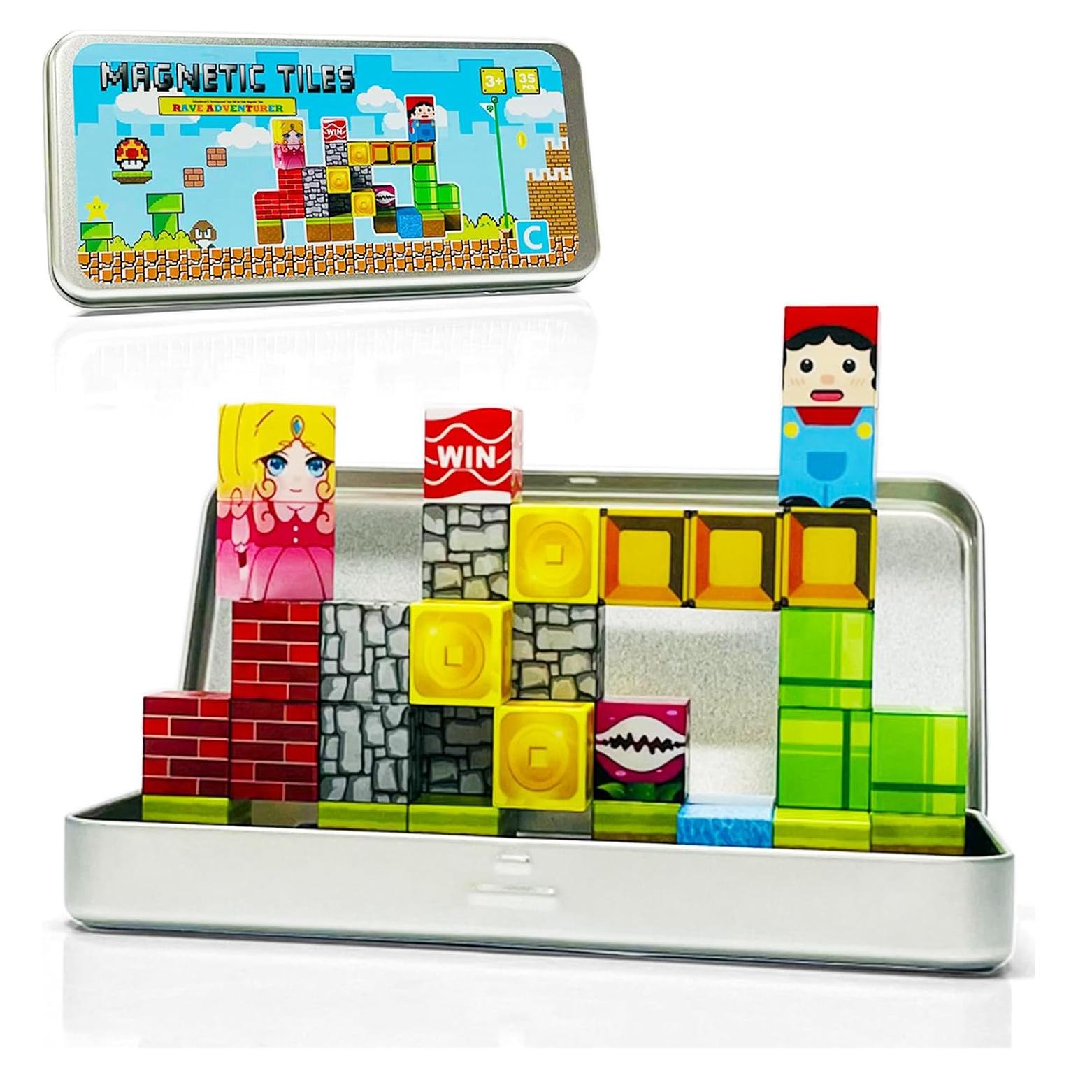 Bloques Magnéticos para Niños 35PCS - Viaje y Aprendizaje STEM