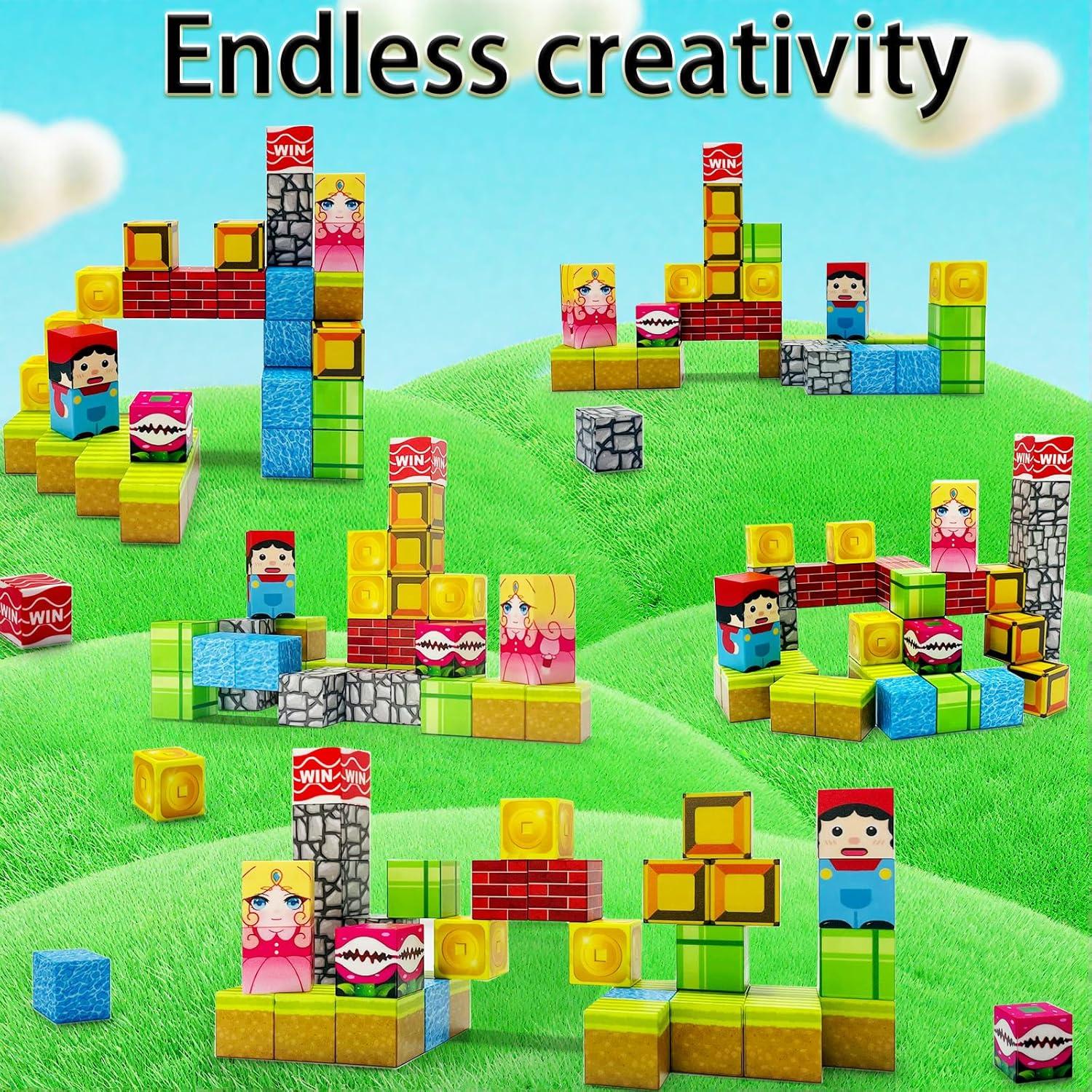 Bloques Magnéticos para Niños 35PCS - Viaje y Aprendizaje STEM