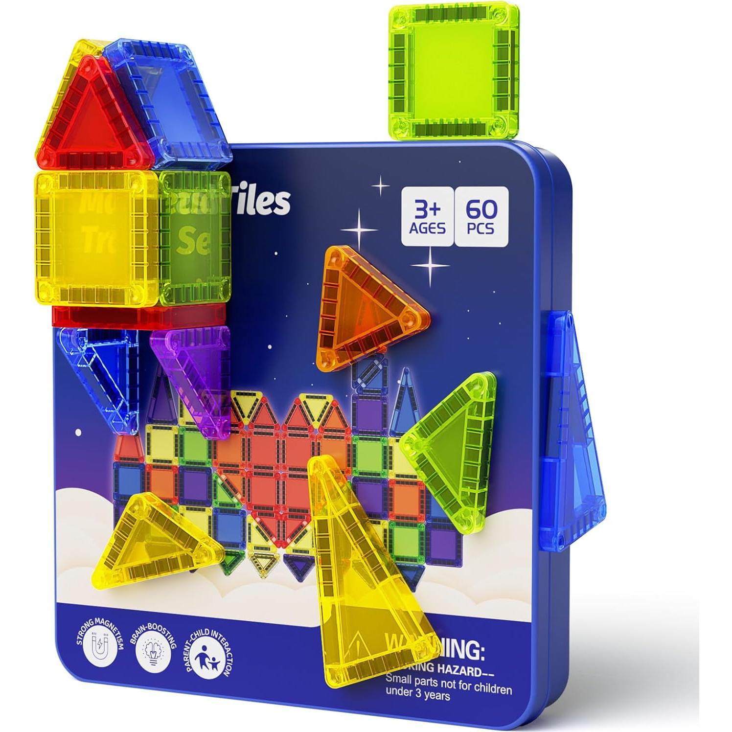 Kit de Viaje de Mini Azulejos Magnéticos STEM 60PCS - STEM MATCH