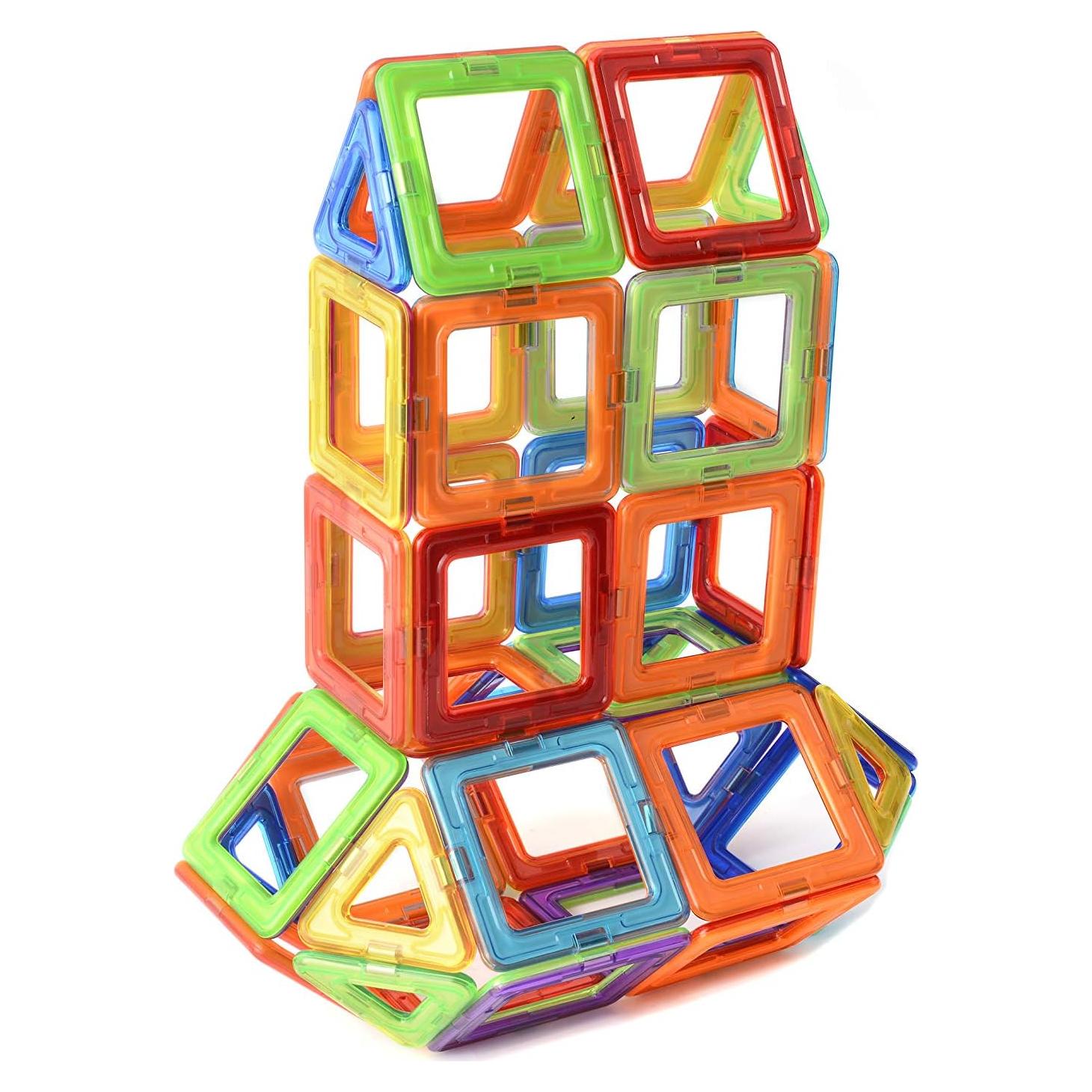 Juego de Bloques Magnéticos Mac-Fun - 30 Azulejos Coloridos