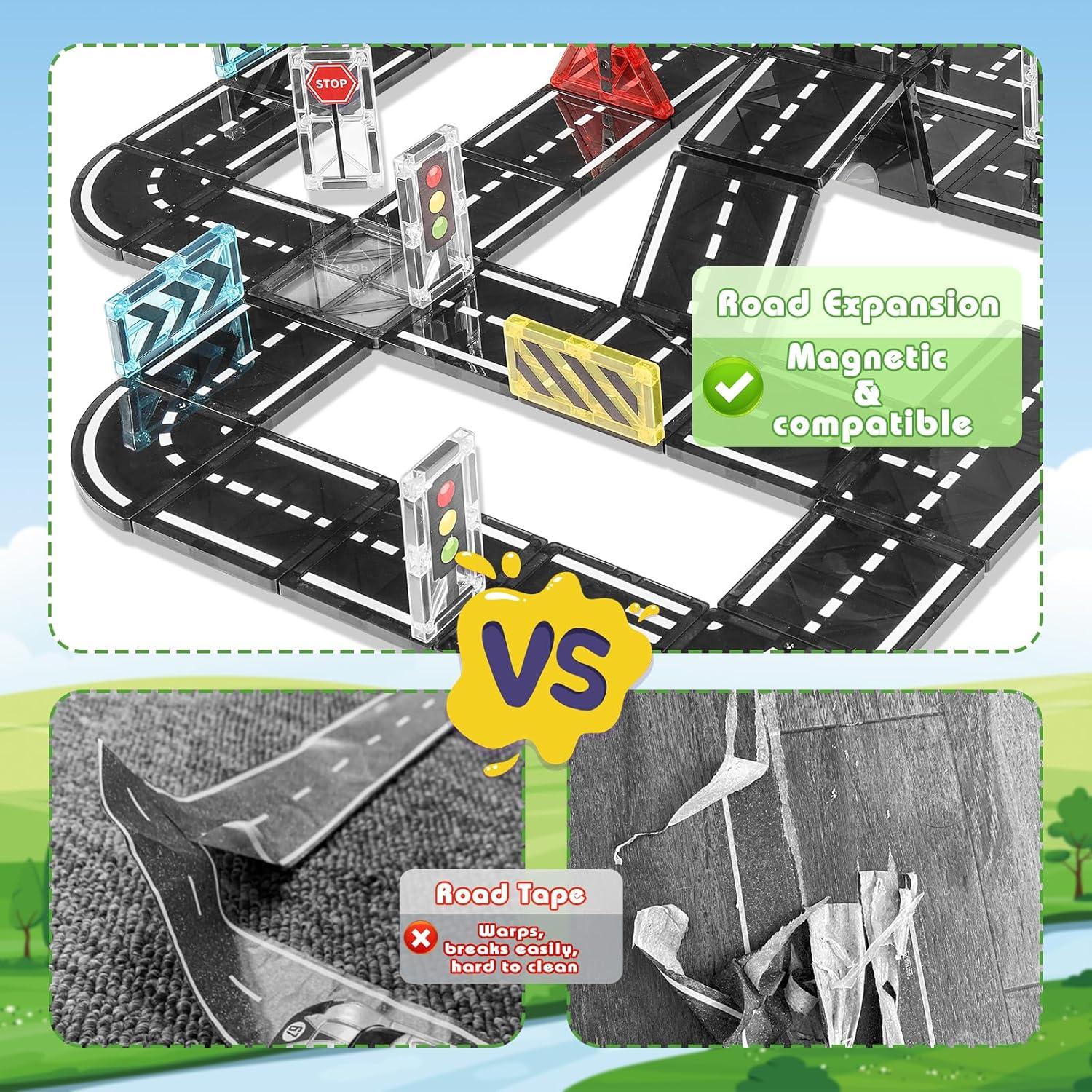 Set de Azulejos Magnéticos 48 PCS Mamaday para Niños 3-9 Años