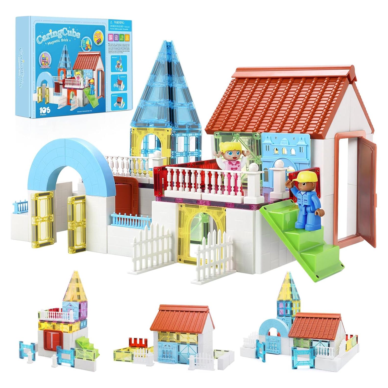 Set de Azulejos Magnéticos para Niños CaringCubs 105 PCS