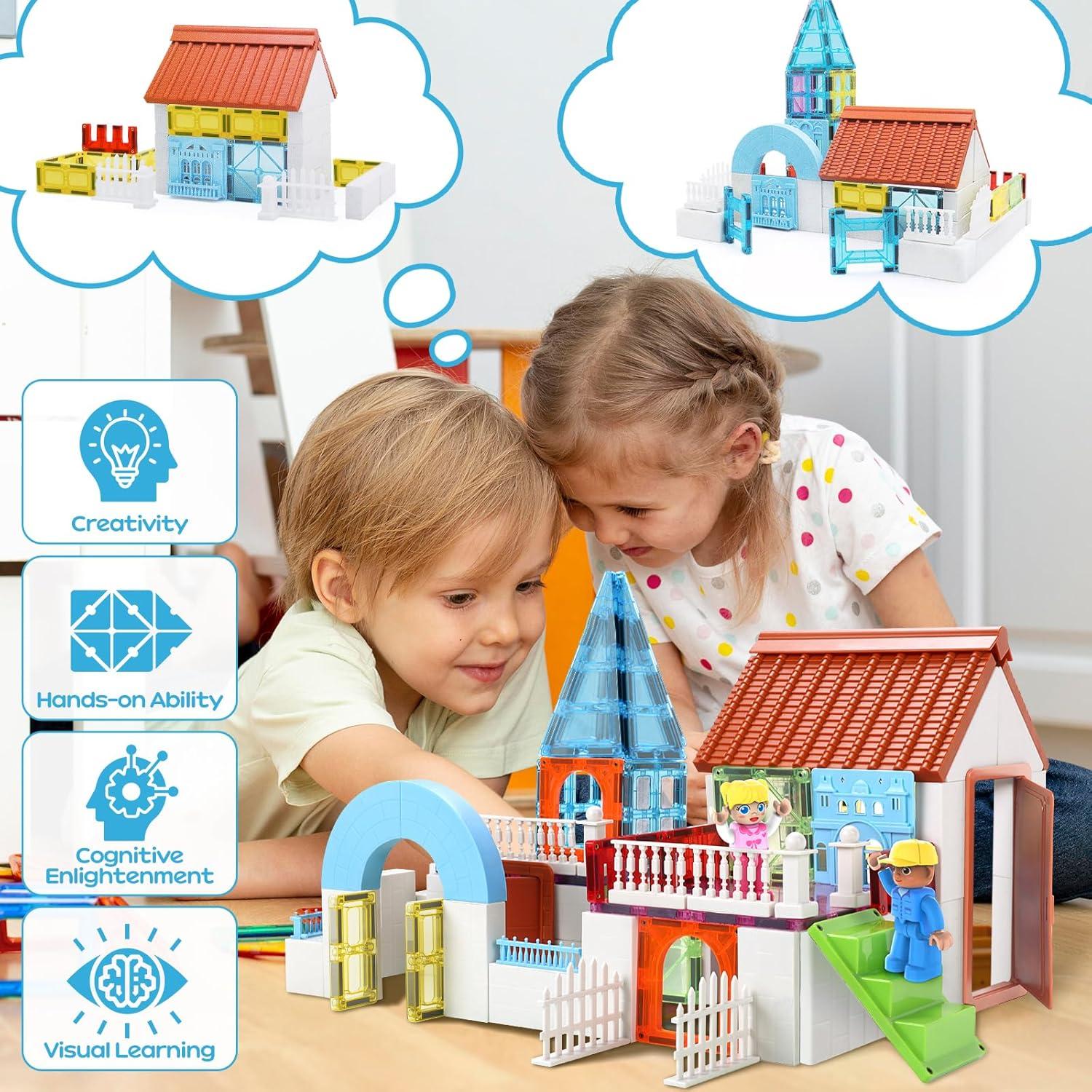 Set de Azulejos Magnéticos para Niños CaringCubs 105 PCS