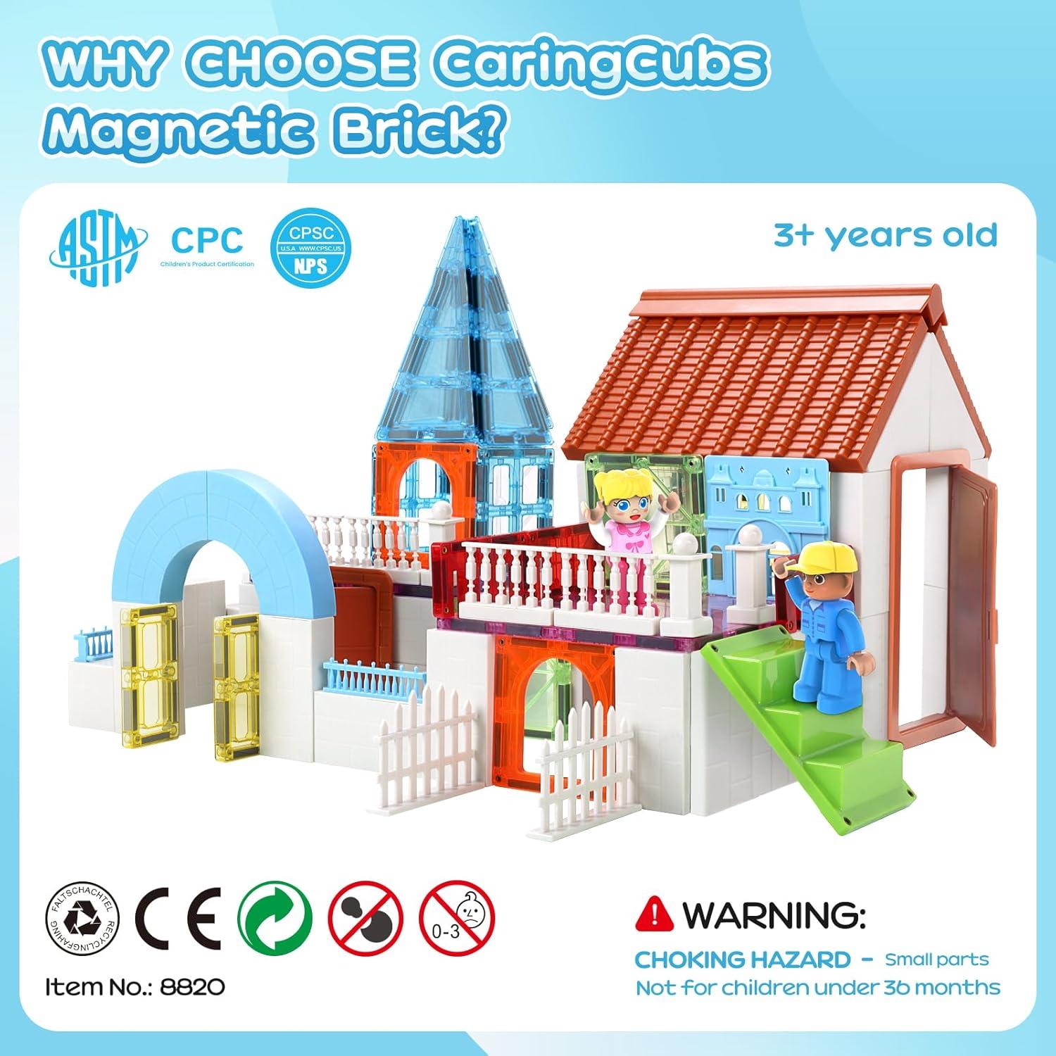 Set de Azulejos Magnéticos para Niños CaringCubs 105 PCS