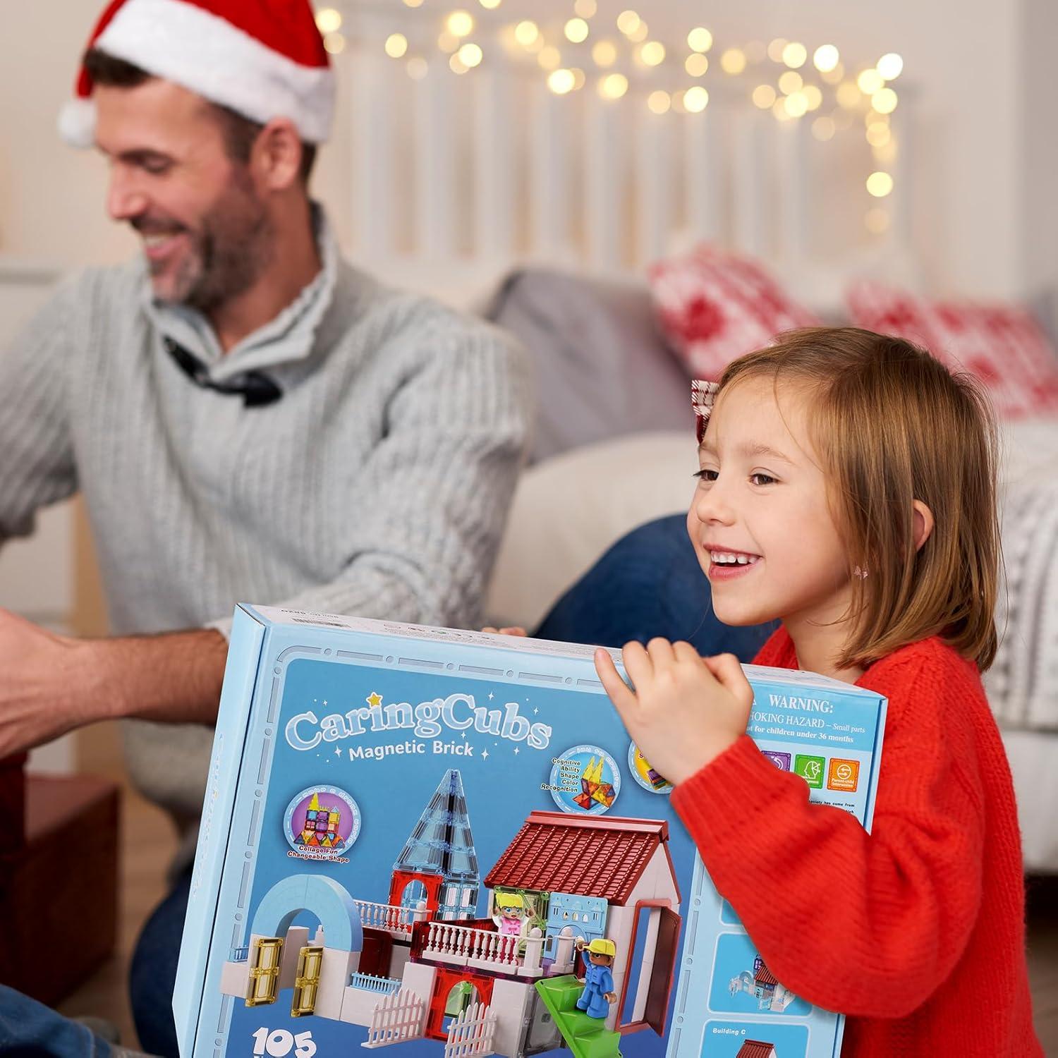 Set de Azulejos Magnéticos para Niños CaringCubs 105 PCS