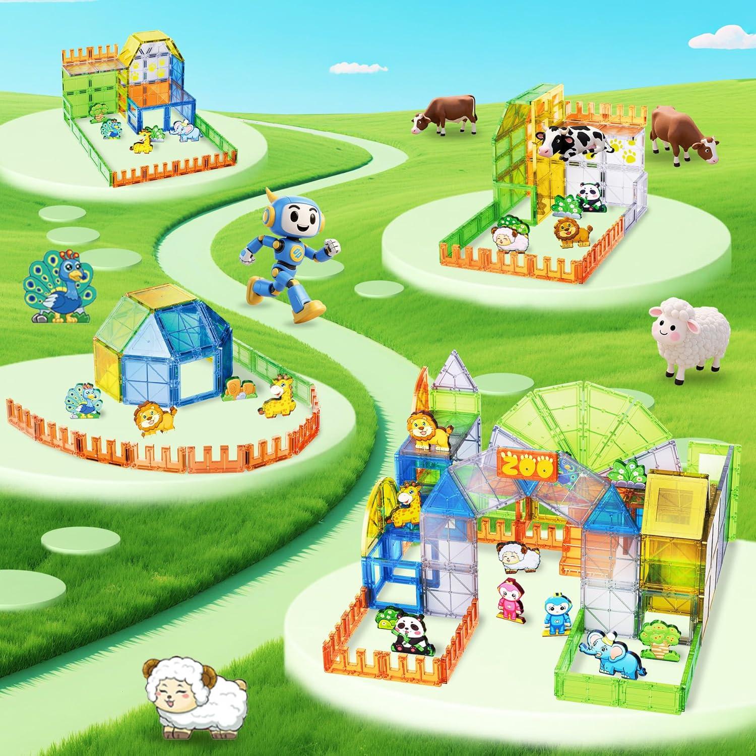 Set de Azulejos Magnéticos de Animales 120PCS SKTMYY