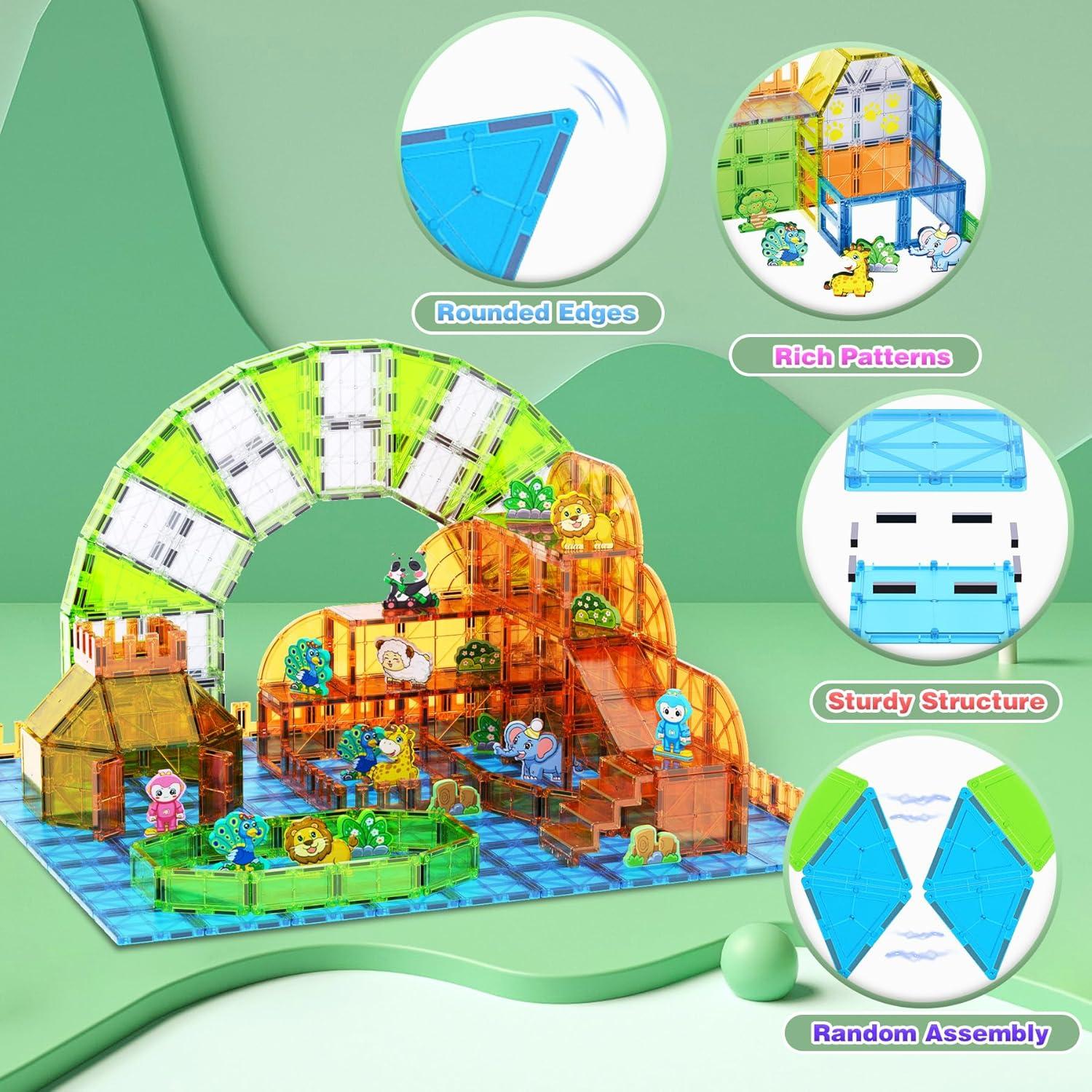 Set de Azulejos Magnéticos de Animales 120PCS SKTMYY