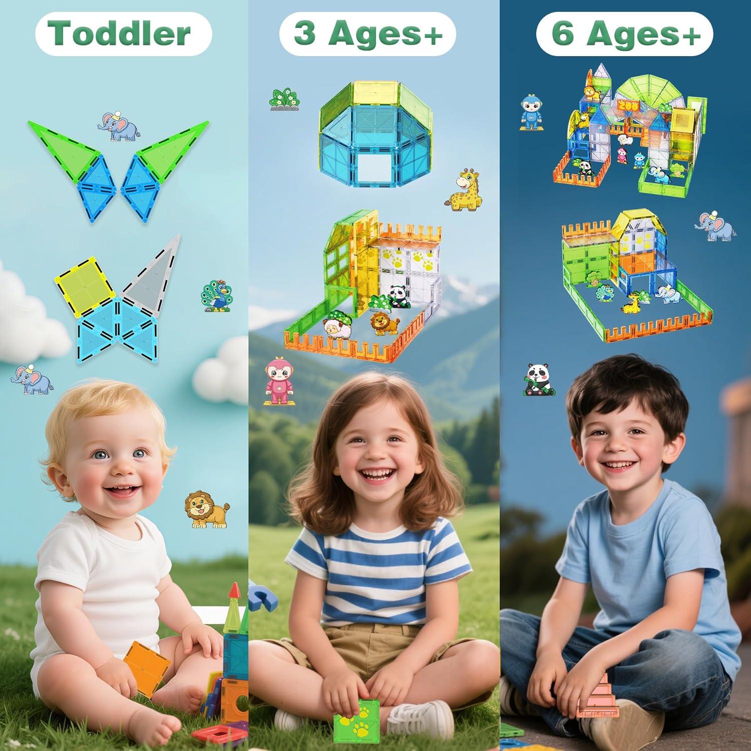 Set de Azulejos Magnéticos de Animales 120PCS SKTMYY