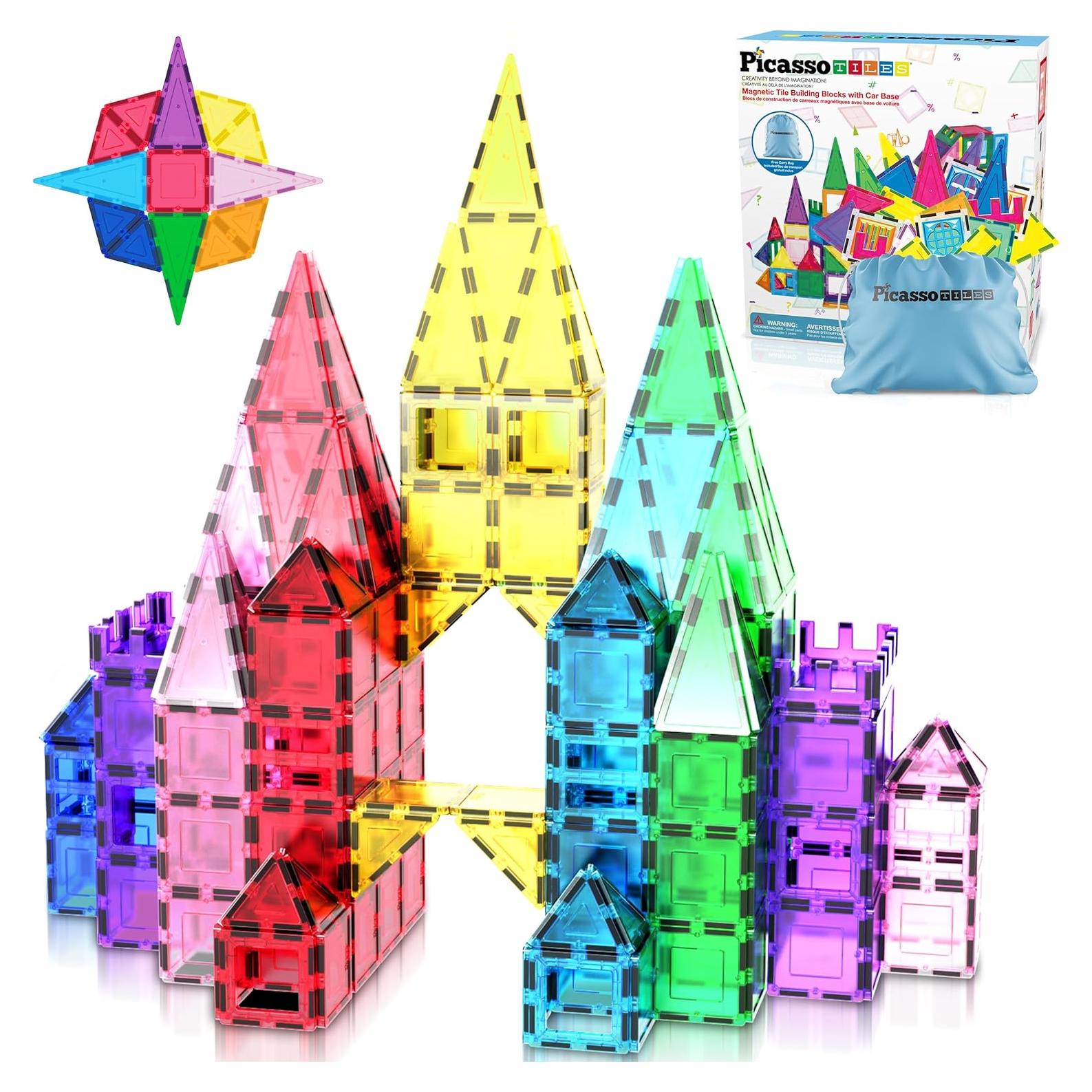 Bloques de Construcción Magnéticos PicassoTiles PC61 - 61 Piezas