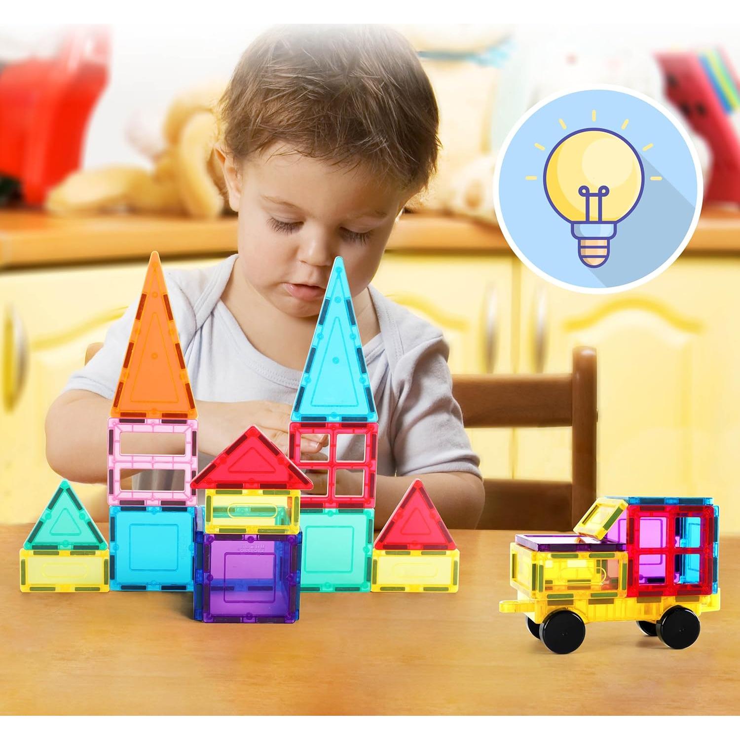 Bloques de Construcción Magnéticos PicassoTiles PC61 - 61 Piezas