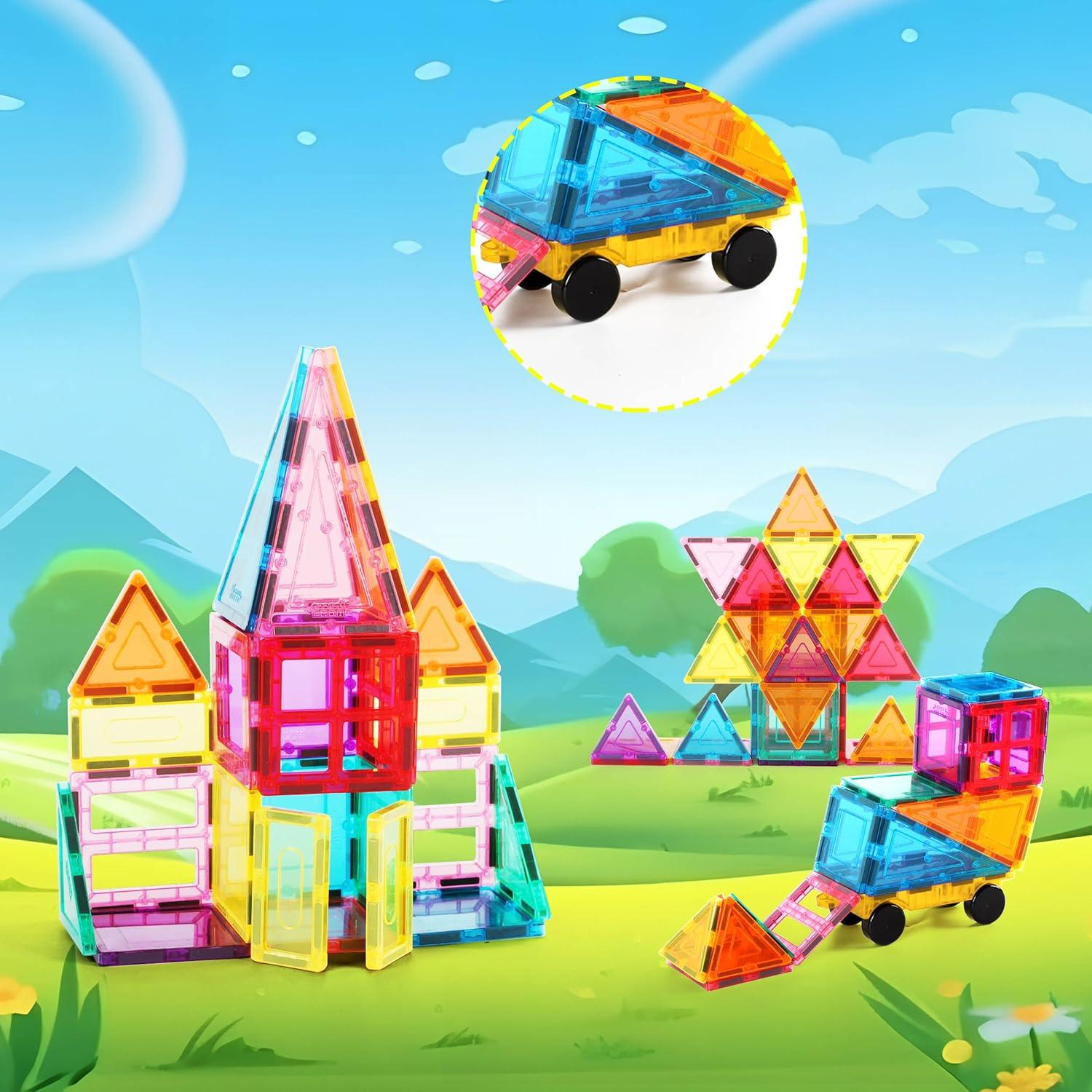 Bloques de Construcción Magnéticos PicassoTiles PC61 - 61 Piezas