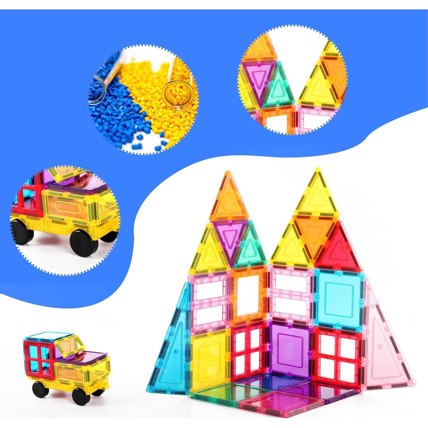 Bloques de Construcción Magnéticos PicassoTiles PC61 - 61 Piezas