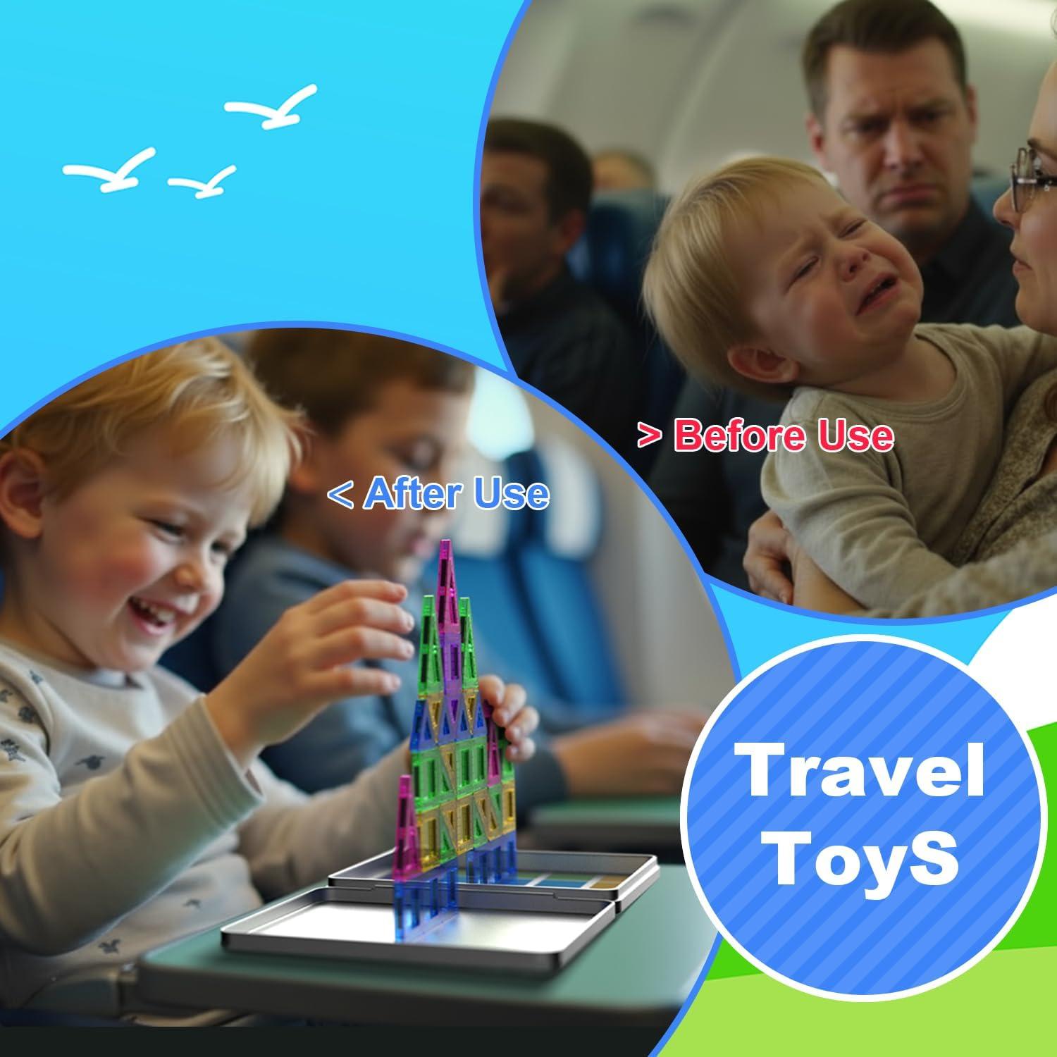 Mini Azulejos Magnéticos Gleamjoy 58PCS Juguetes Educativos 3+