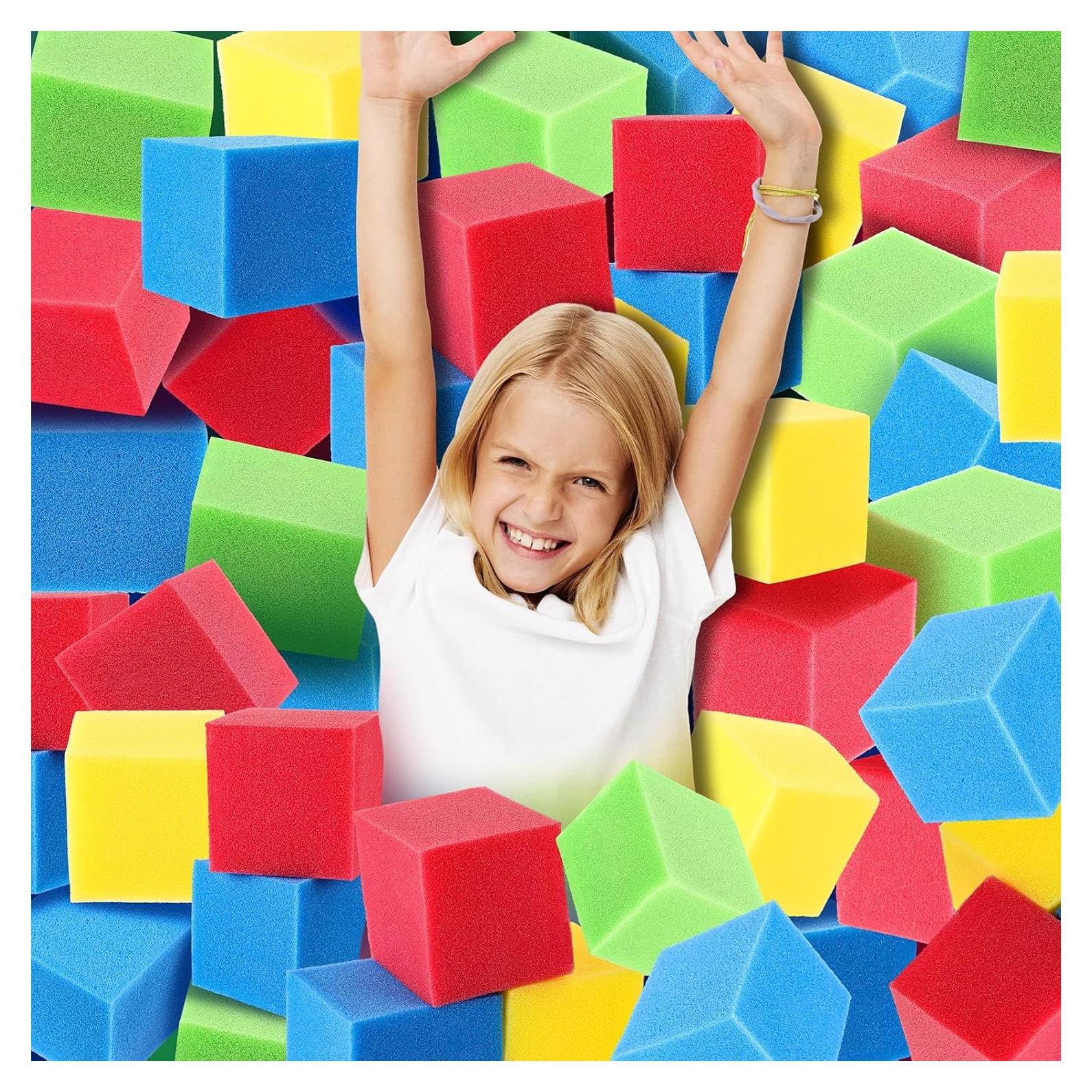 Bloques de Cubos de Espuma VioraWhite 36 Unidades 7.87 cm Coloridos