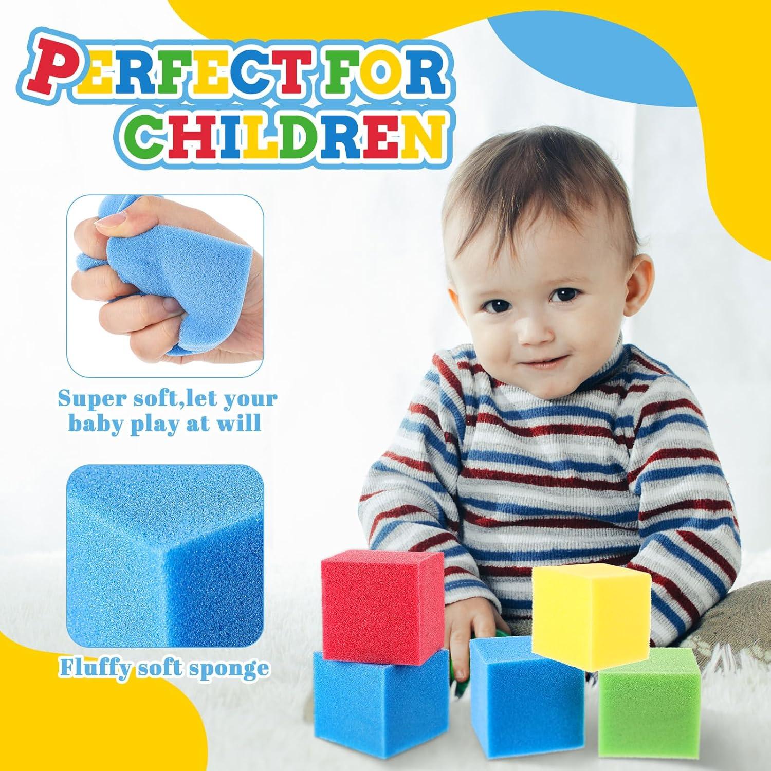 Bloques de Cubos de Espuma VioraWhite 36 Unidades 7.87 cm Coloridos