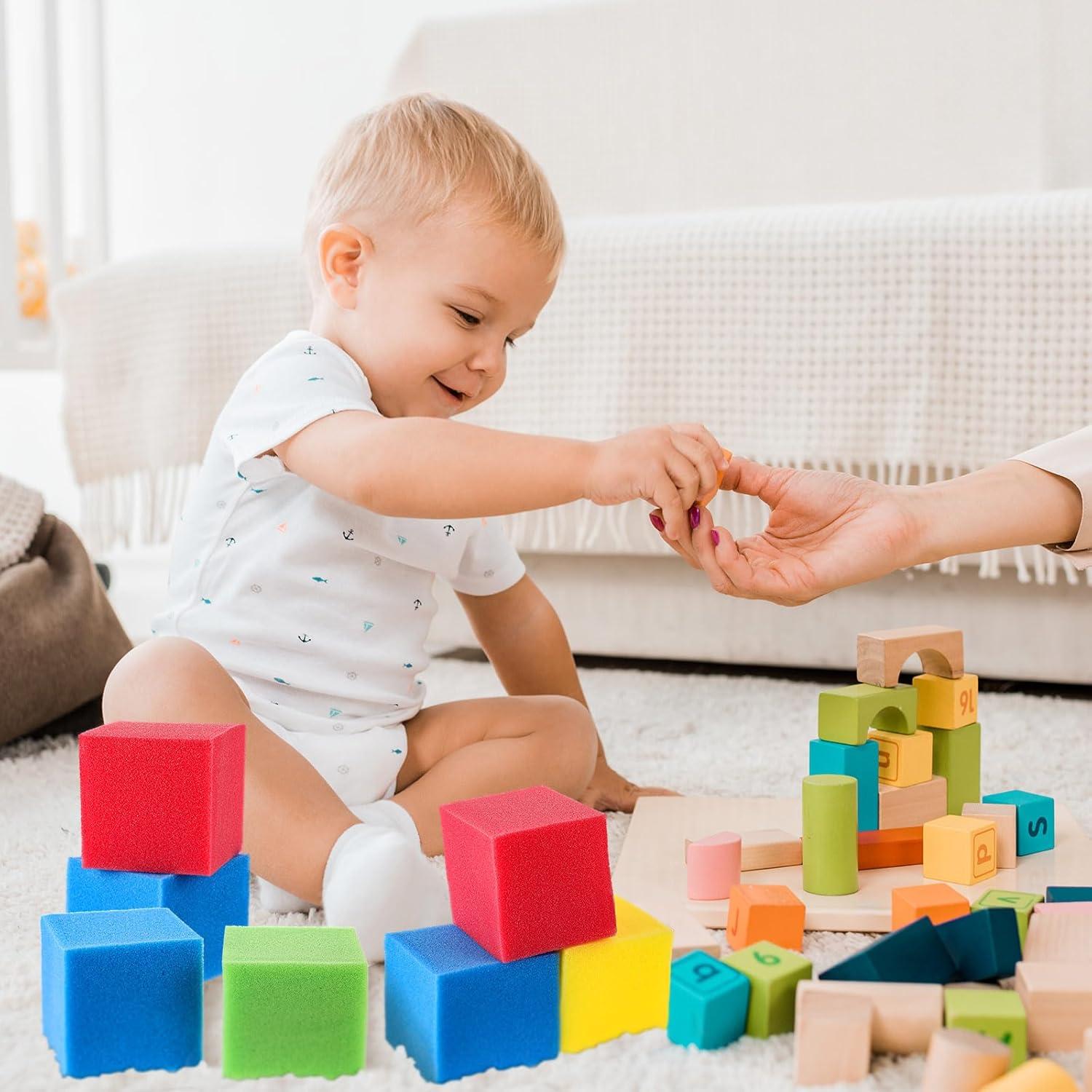 Bloques de Cubos de Espuma VioraWhite 36 Unidades 7.87 cm Coloridos