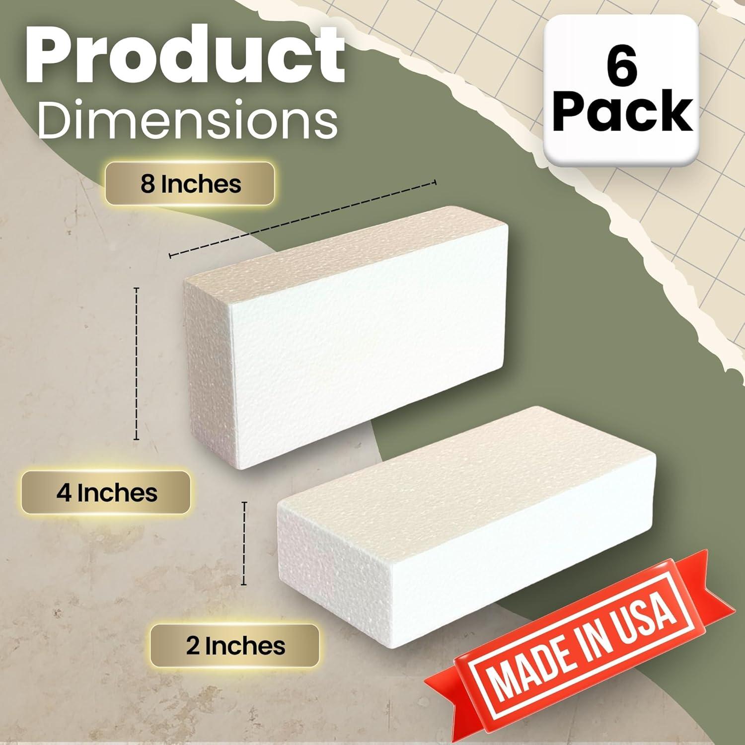 Bloques de Espuma Prestige Foam 6 Piezas 20.32x10.16x5.08 cm