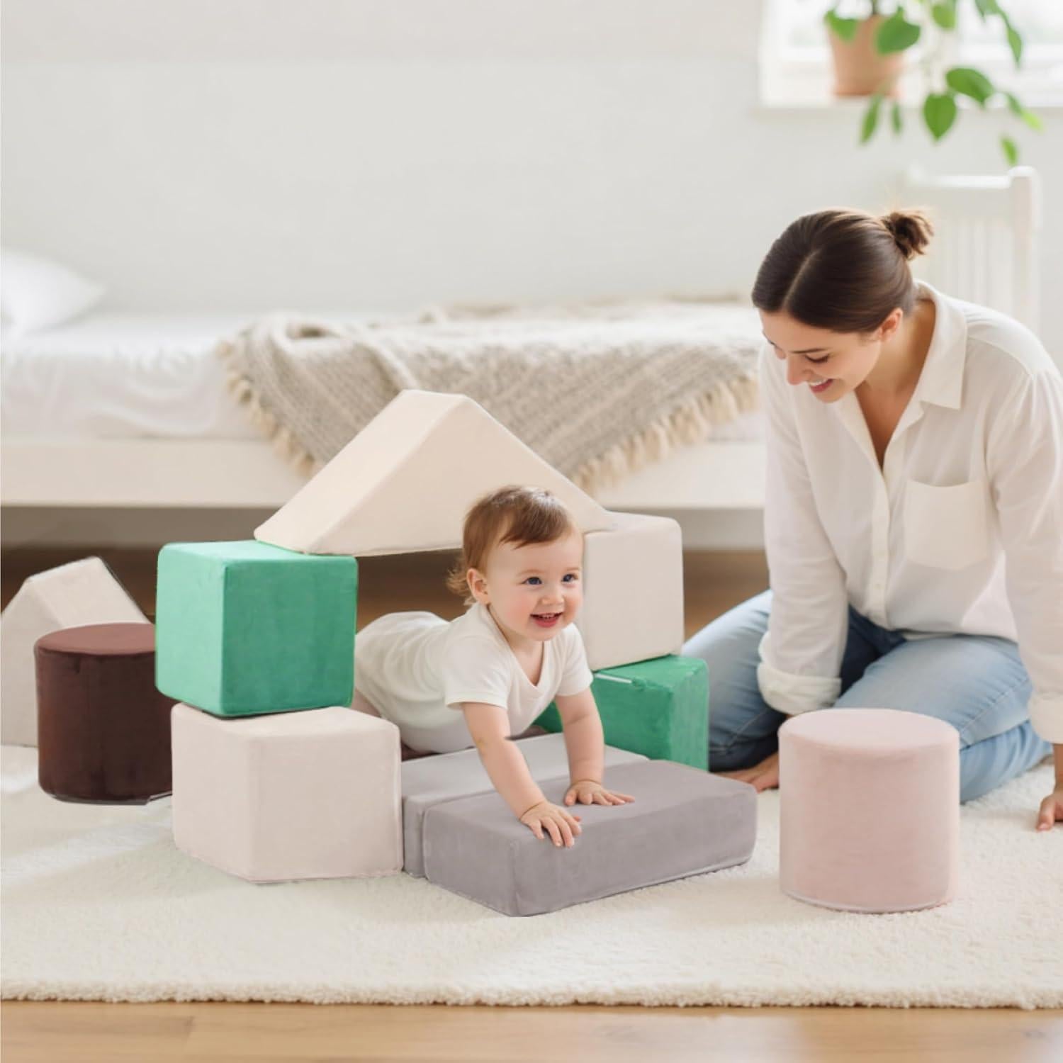 Juego de Bloques de Espuma Grande BanaSuper 11 Piezas para Niños