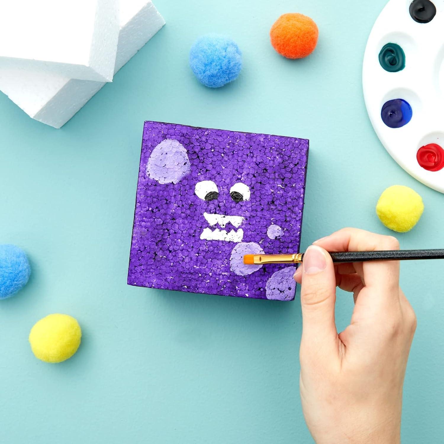 Bloques de Espuma Juvale para Manualidades y Arreglos Florales - 20 Piezas, 10.16x10.16x5.08 cm, Blanco