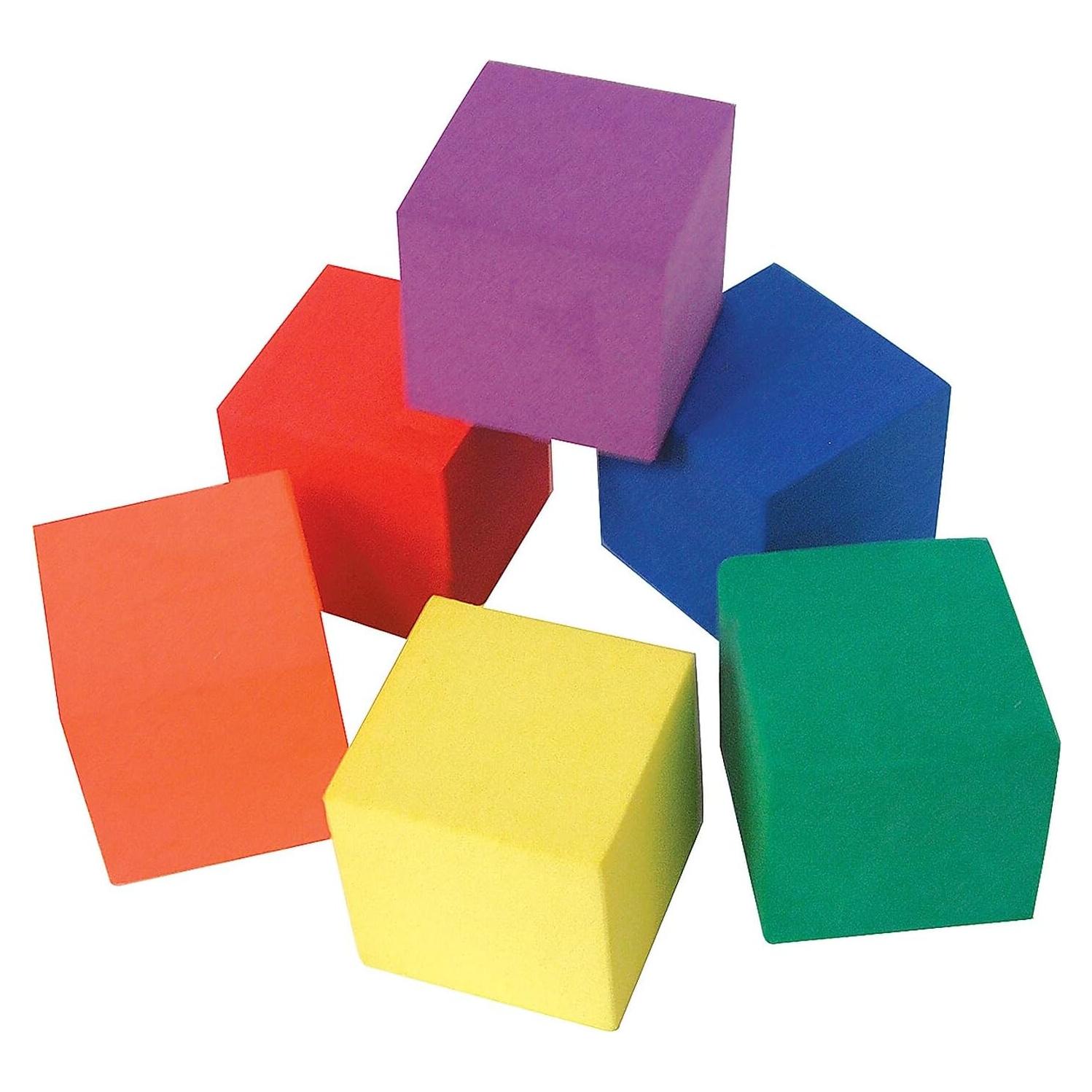 Cubos de Color de Espuma Recursos Creados por el Maestro 30 Pzs