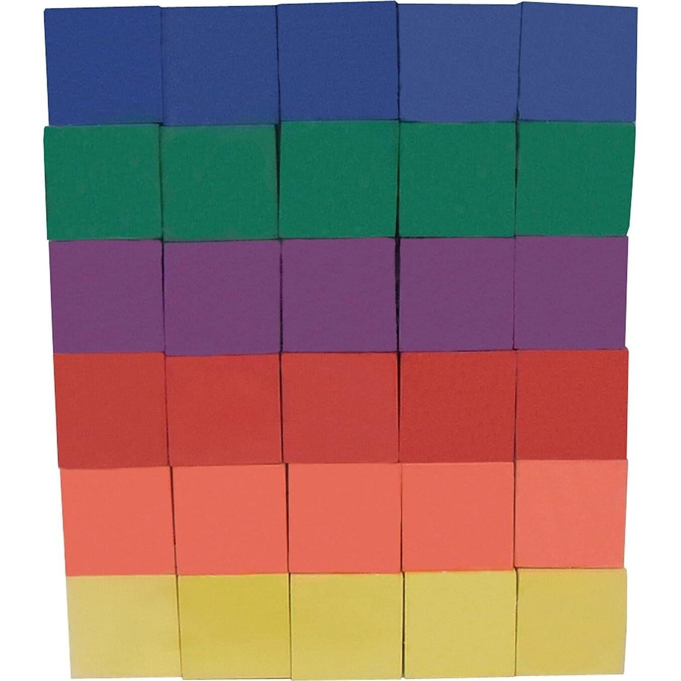 Cubos de Color de Espuma Recursos Creados por el Maestro 30 Pzs