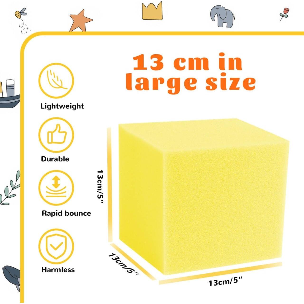 24 Cubos de Espuma WINTECY 12.7cm - Bloques Suaves para Juegos