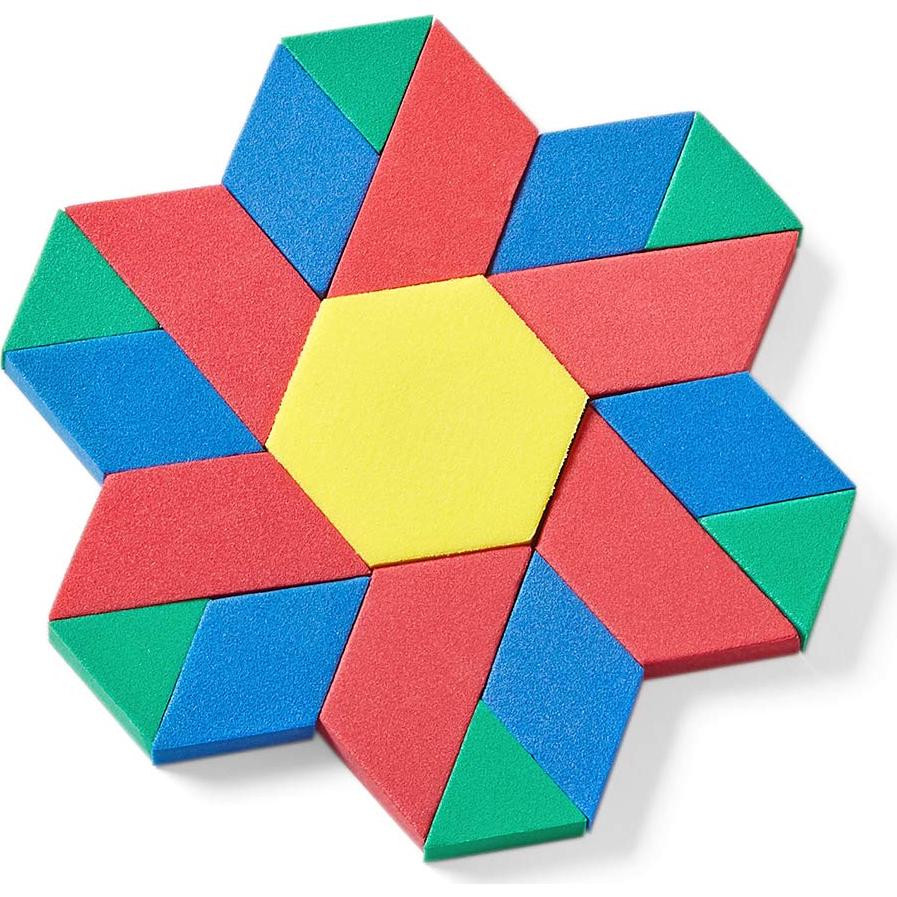 Bloques de Patrón de Espuma Hand2mind - 250 Piezas 3D