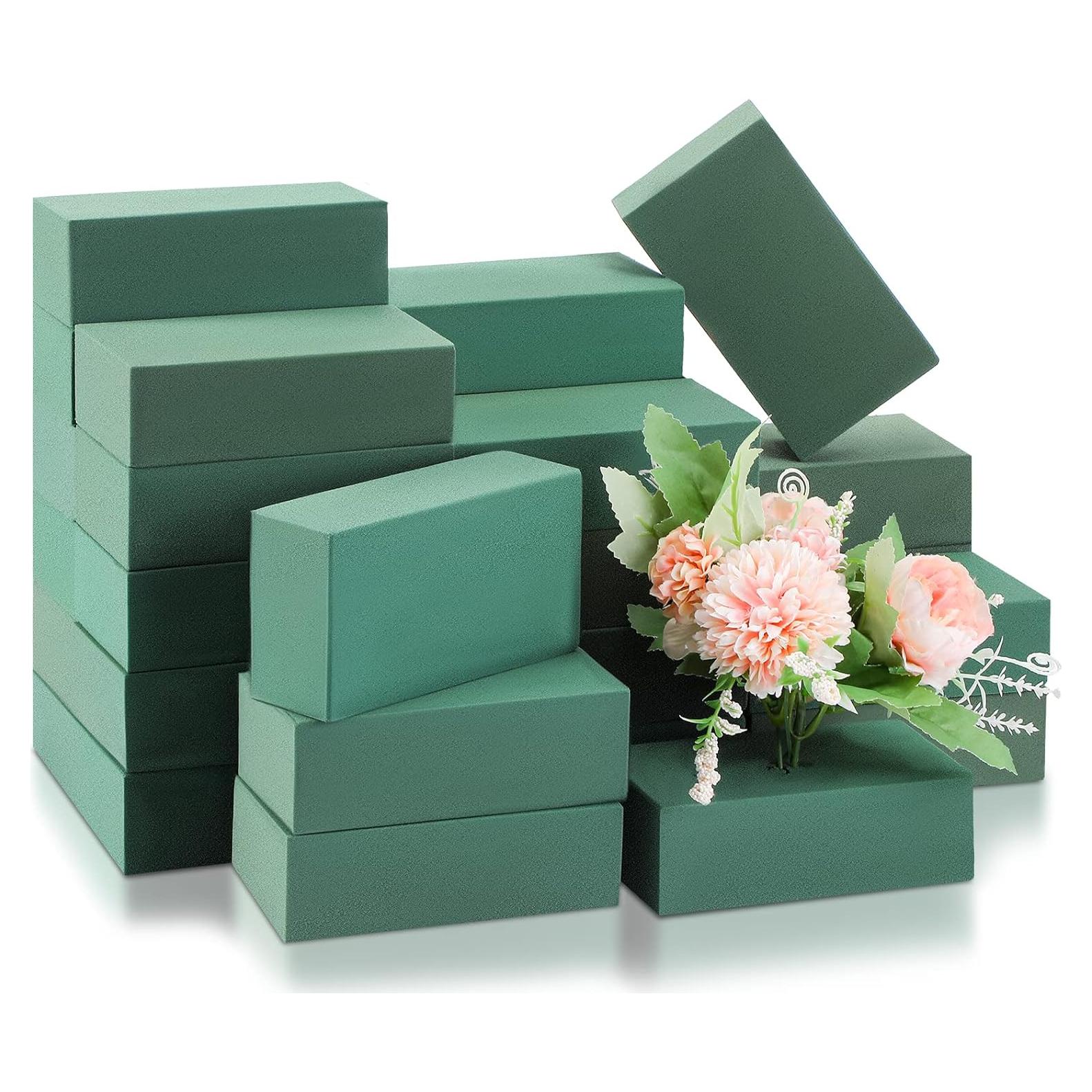 Bloques de Espuma Floral Marsui 30 Pcs Verde 8.13x13.97 cm