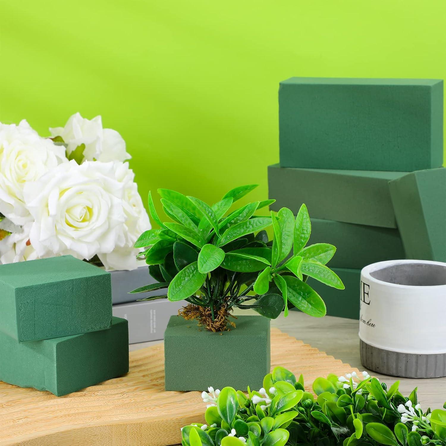 Bloques de Espuma Floral Marsui 30 Pcs Verde 8.13x13.97 cm