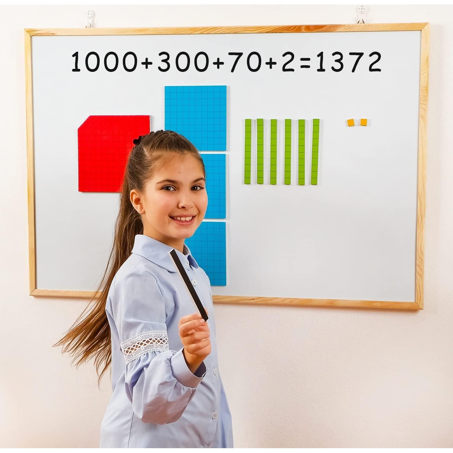 Conjunto Jumbo Bloques Magnéticos Base 10 Simply Magic 131 Piezas