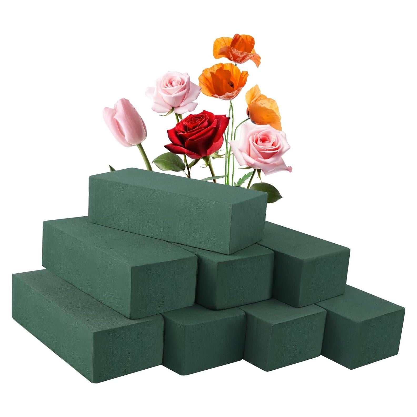 8 Bloques de Espuma Floral Pimoys 19.81x8.89x6.10 cm para Arreglos