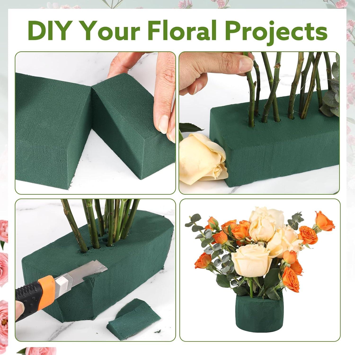 8 Bloques de Espuma Floral Pimoys 19.81x8.89x6.10 cm para Arreglos