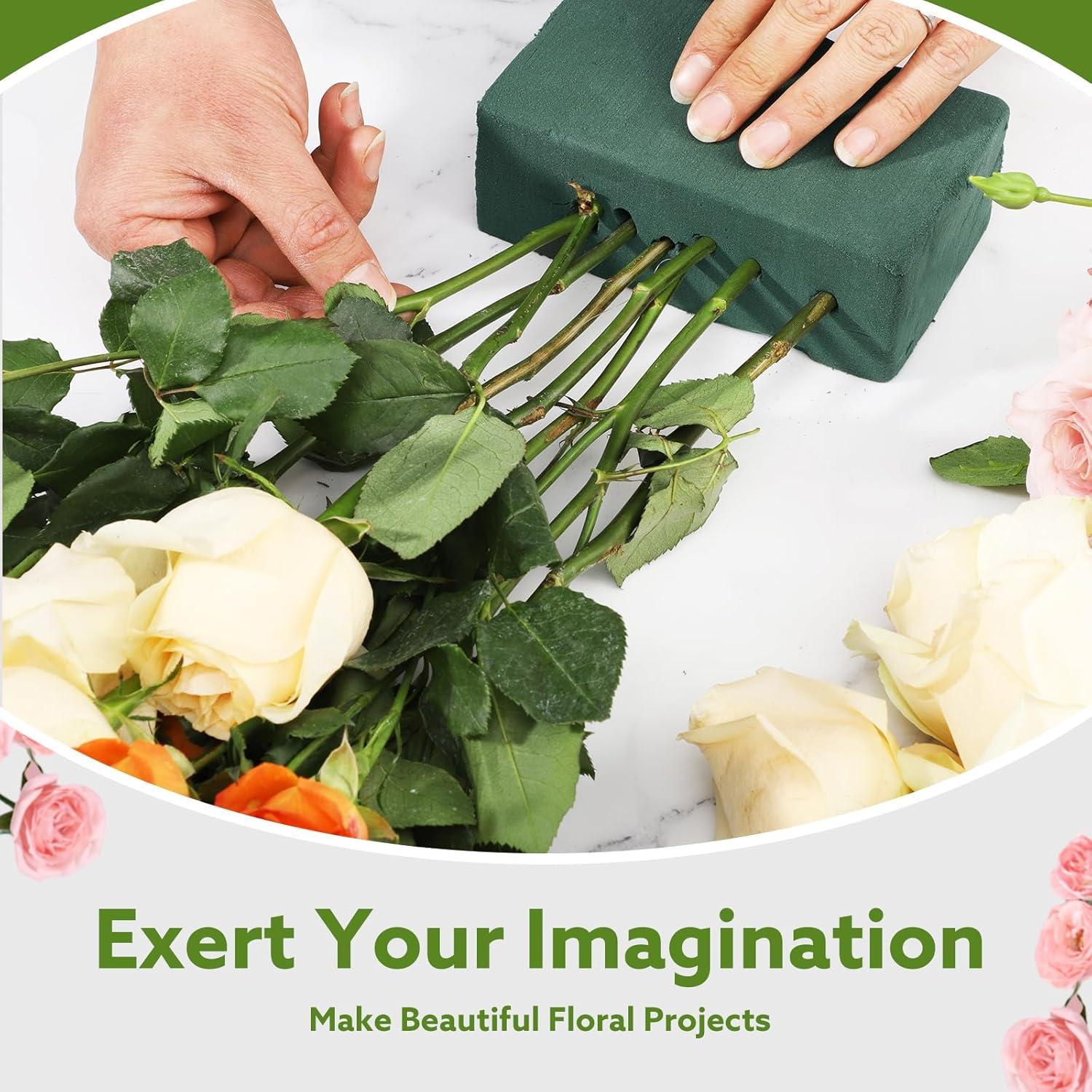 8 Bloques de Espuma Floral Pimoys 19.81x8.89x6.10 cm para Arreglos