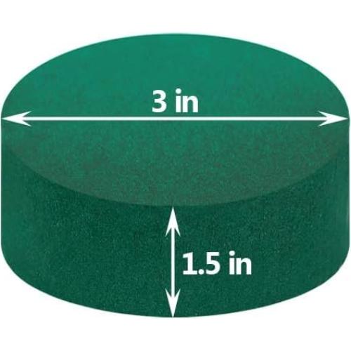 Paquete de 6 Bloques de Espuma Floral Redonda Flofare 7.6 cm